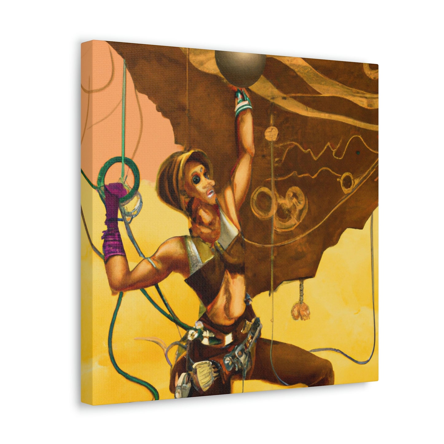 Climbing the Clockwork Mountains - Canvas