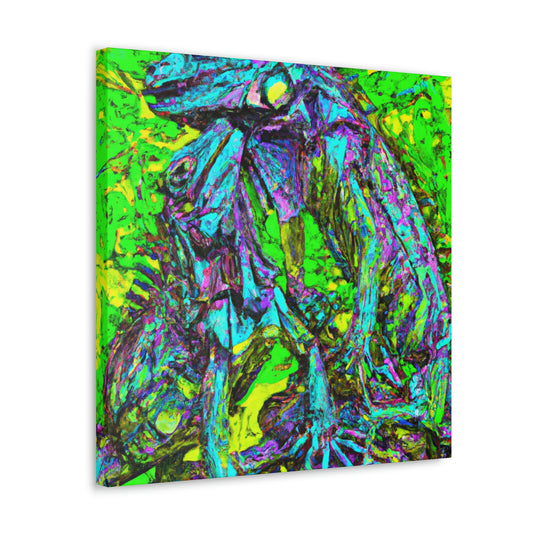 "Iguanas in Abstract". - Canvas