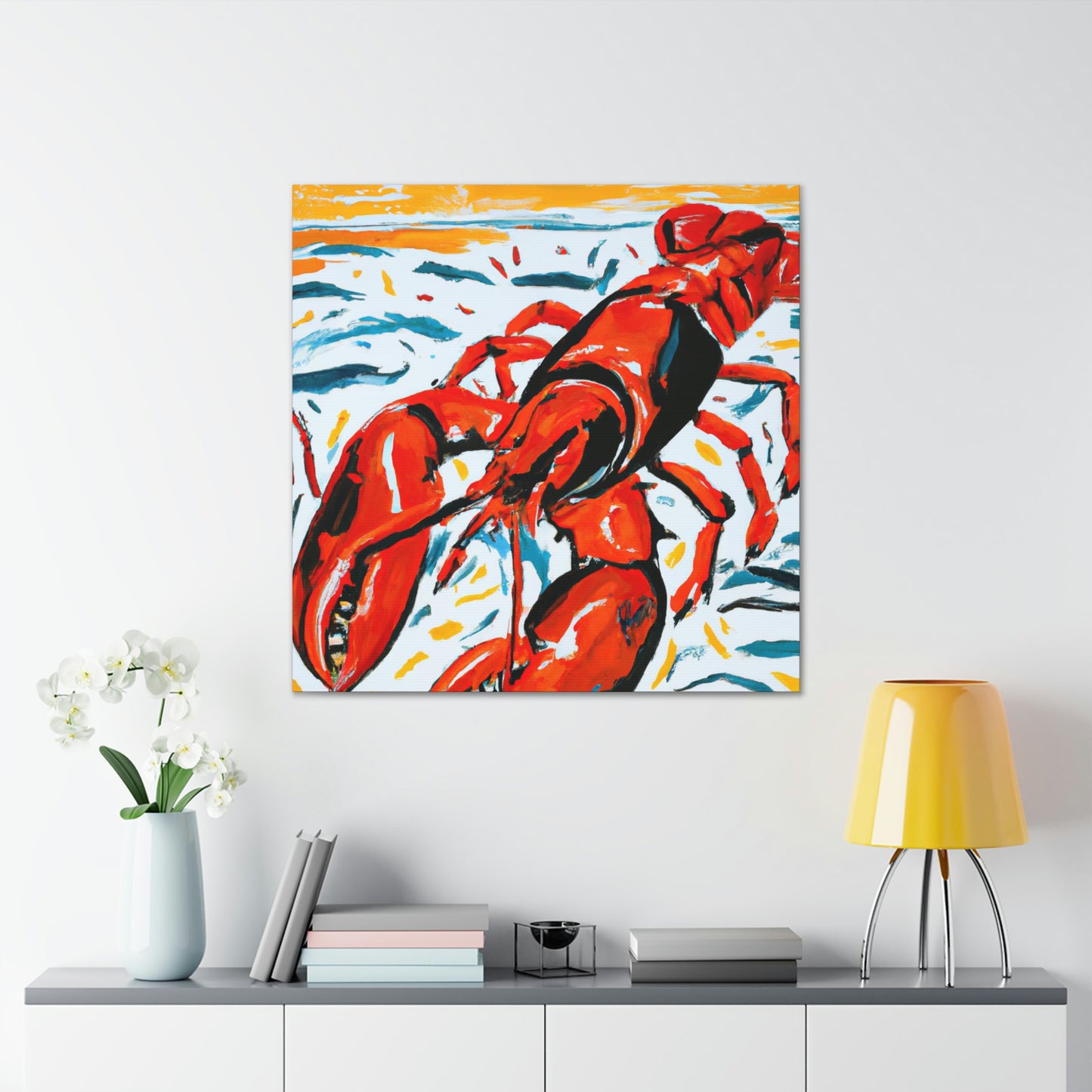 Lobster in Expressionism - Canvas