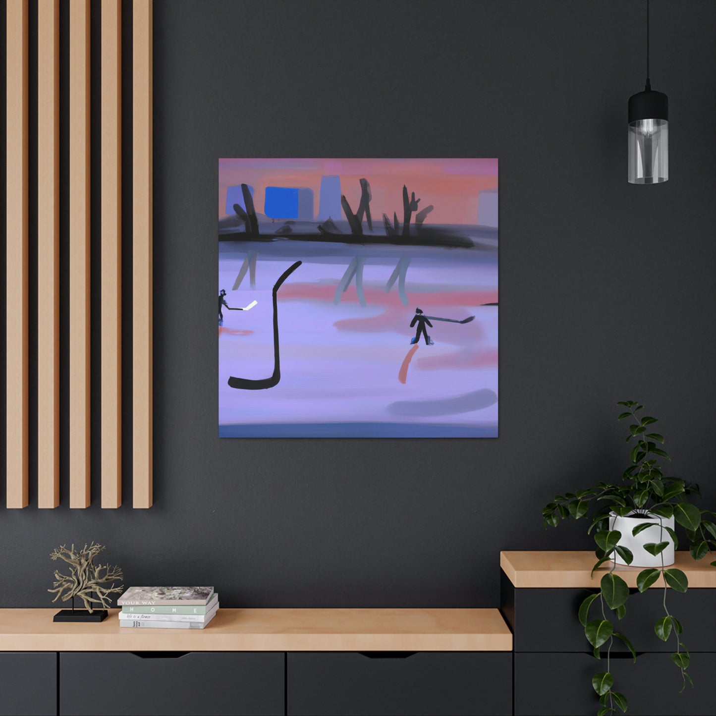 Hockey in Minimalism - Canvas