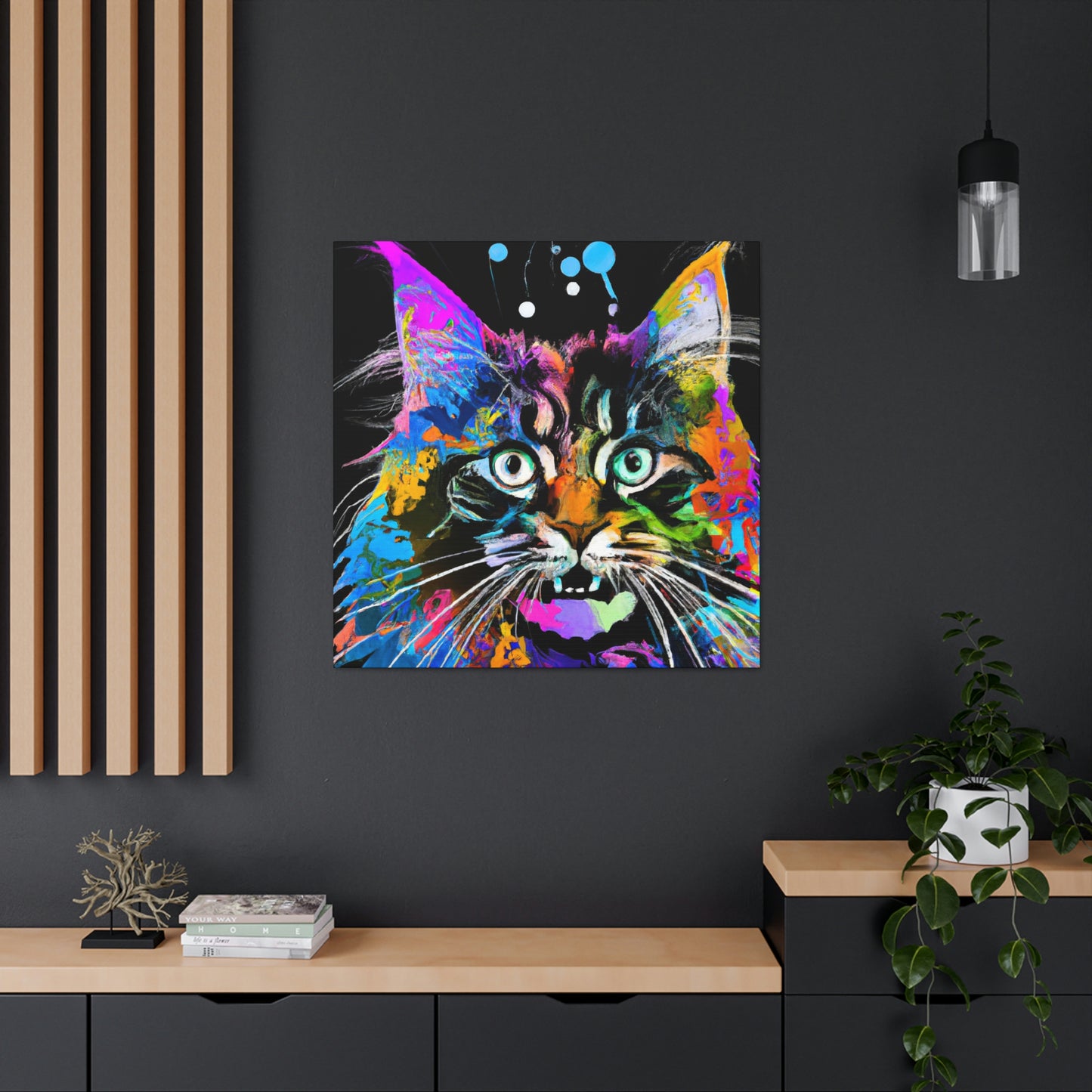 "Maine Coon Pop Art" - Canvas