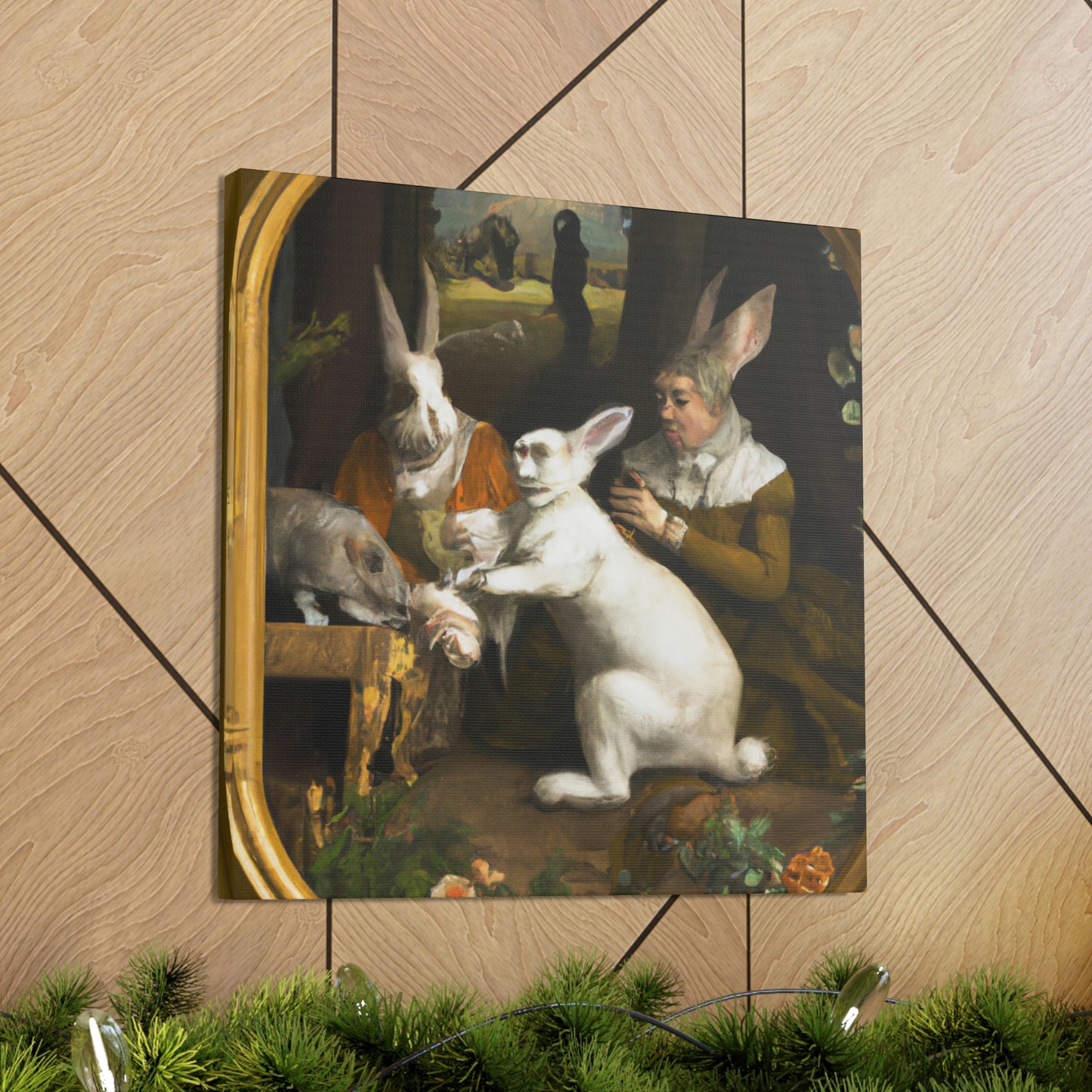 "Rabbit of the Renaissance" - Canvas