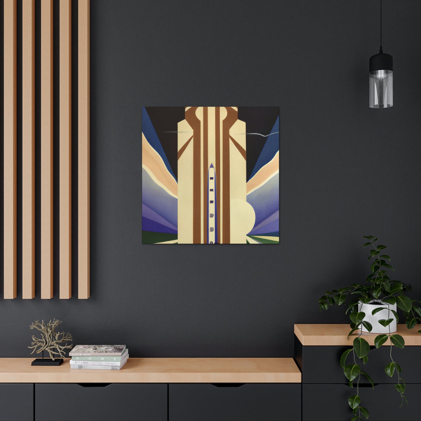 "Gilded City Silo" - Canvas