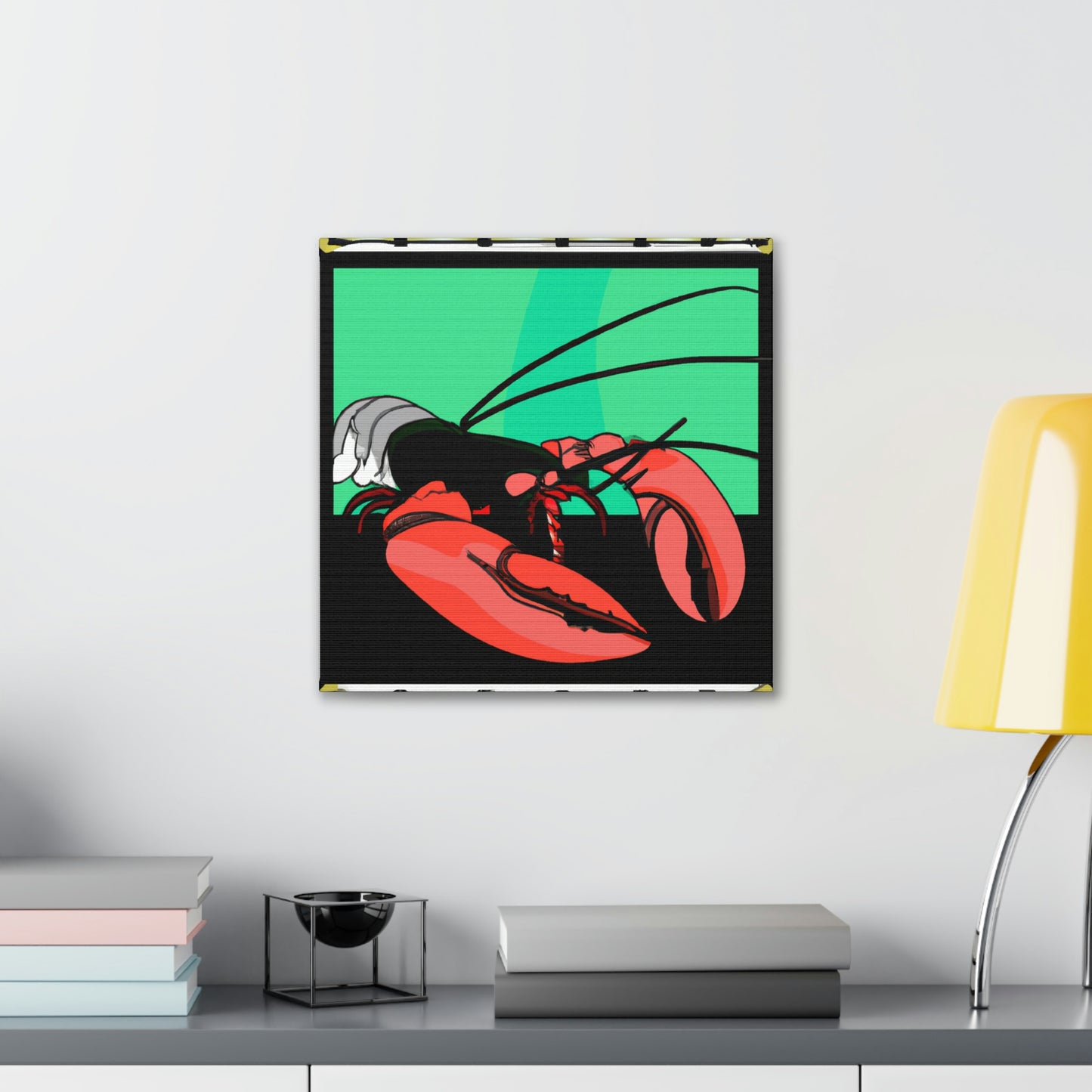 "Lobster Lures Lovingly" - Canvas