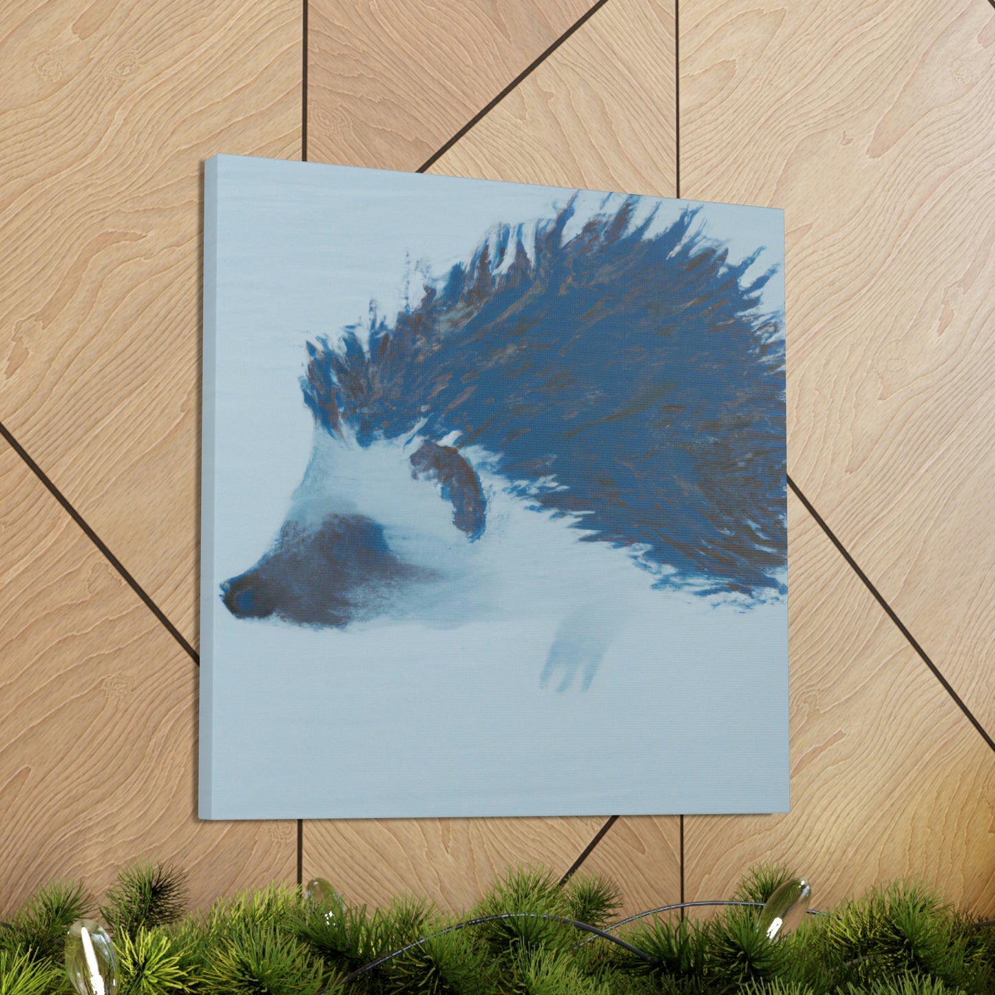 "Hedgehog in Minimalism" - Canvas