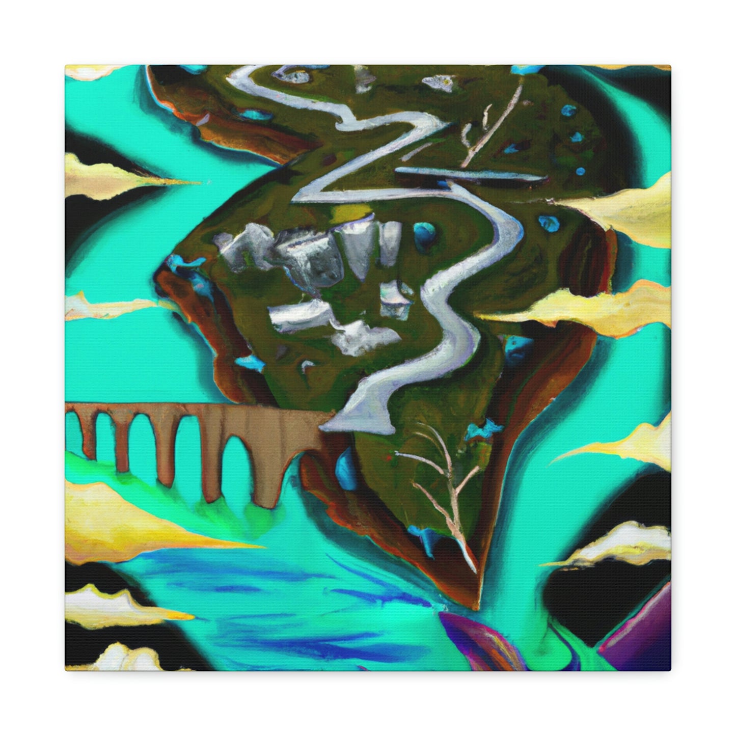 River's Surreal Journey - Canvas