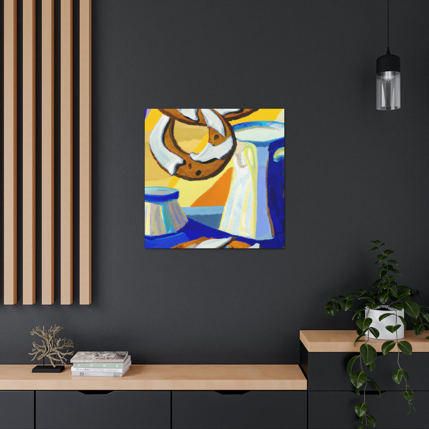 "Milk and Cookies Deco" - Canvas