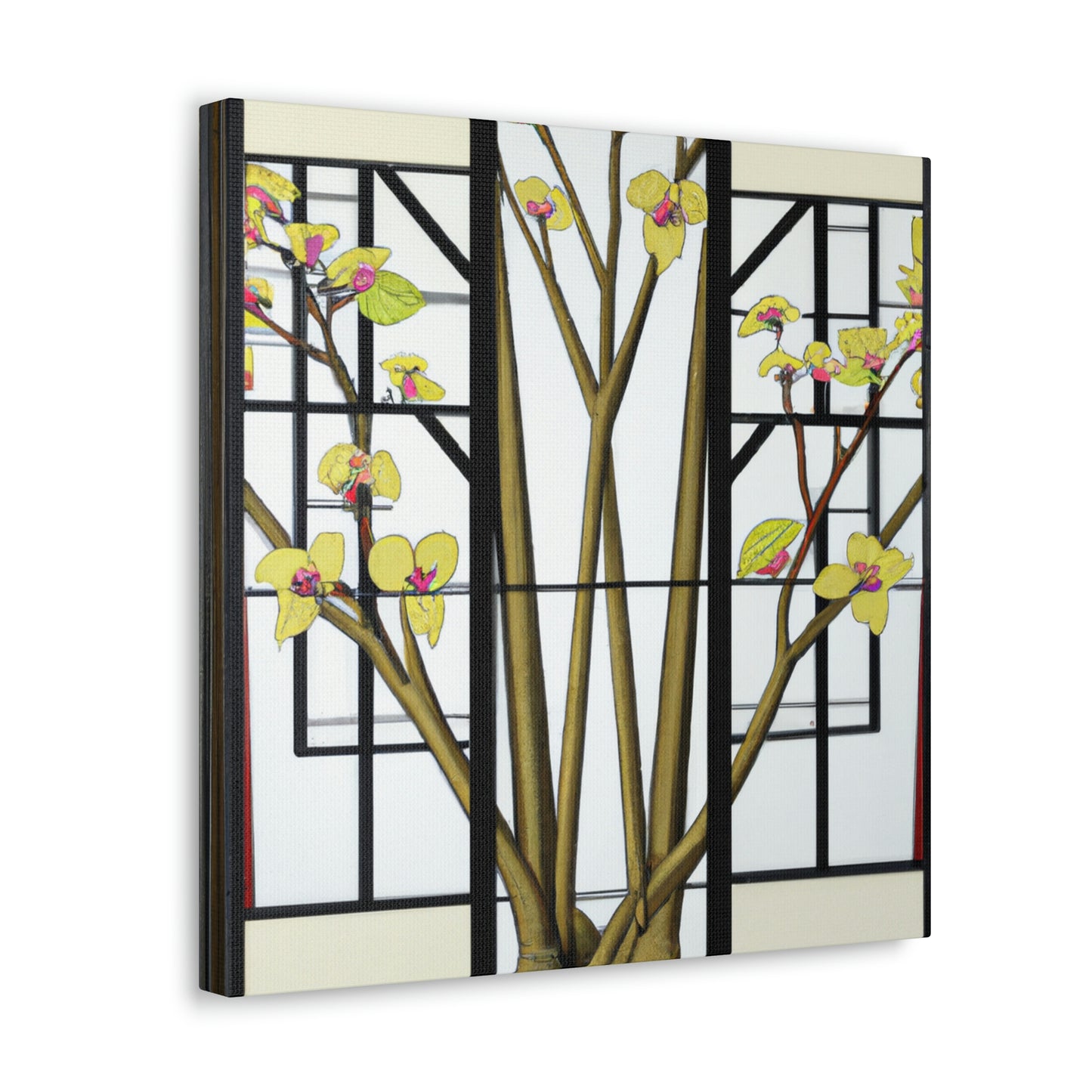 Vibrant Deco Dogwood - Canvas