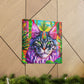 "Cat in Art Deco" - Canvas