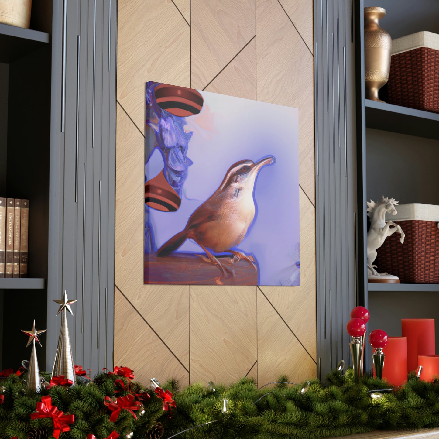 Carolina Wren Reflection - Canvas