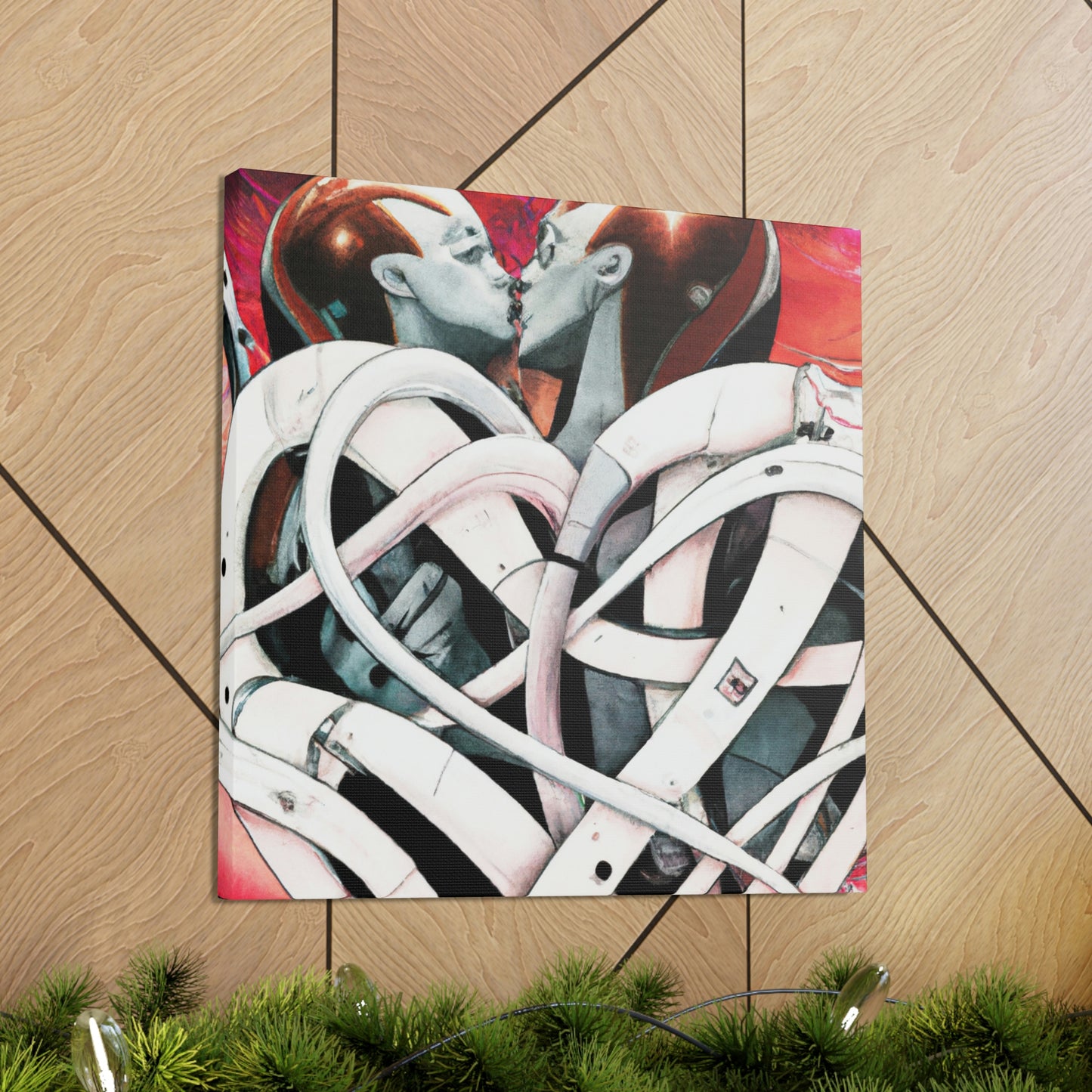 Intertwined Heart Bouquet - Canvas