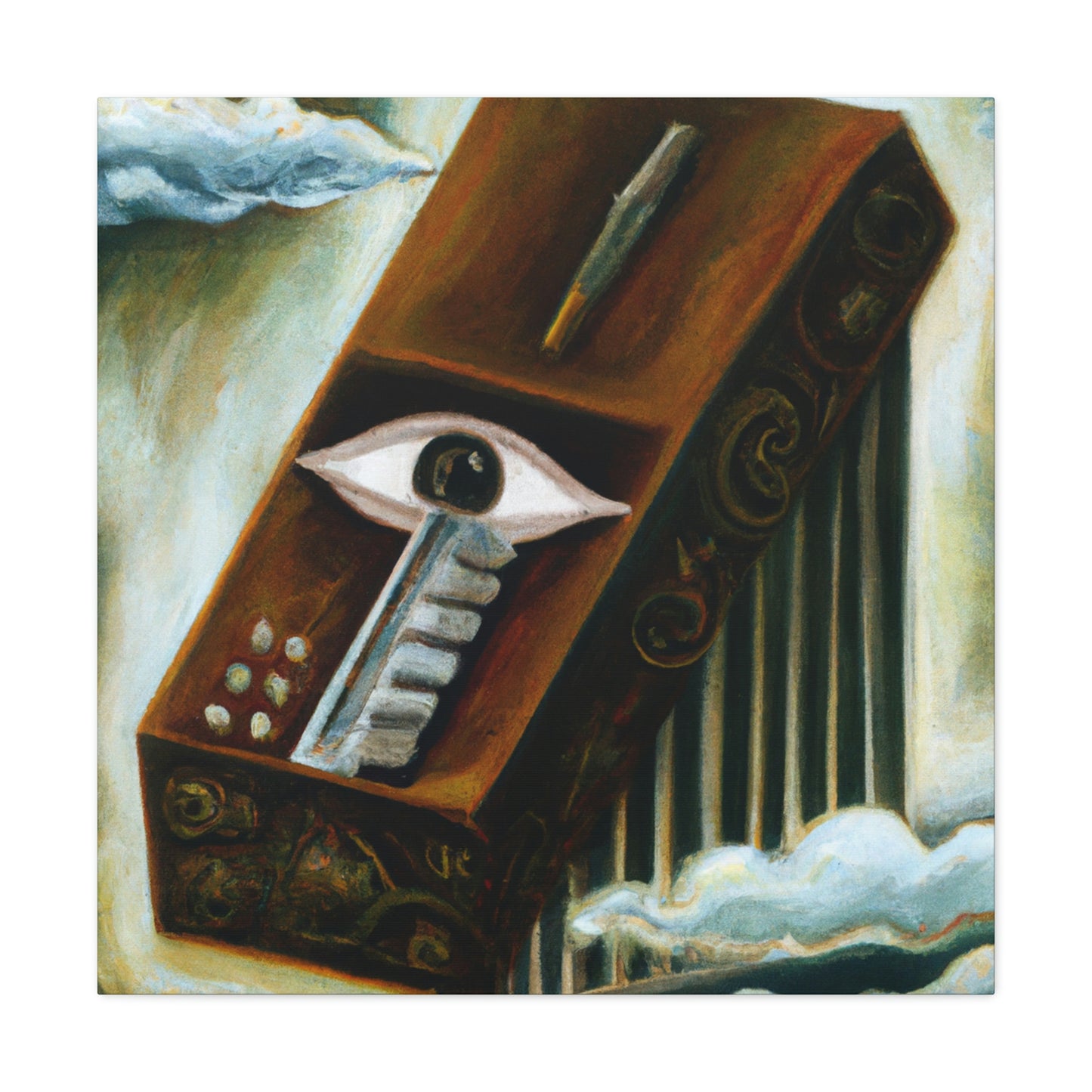 Harmonica's Psychedelic Melody - Canvas