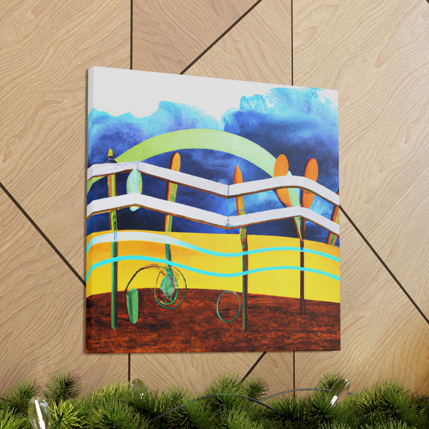 "Fence Delivered Mystery" - Canvas