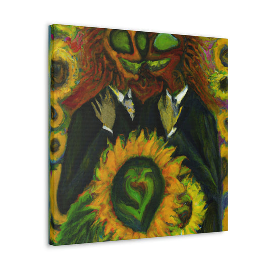 Love and Sunflowers - Canvas