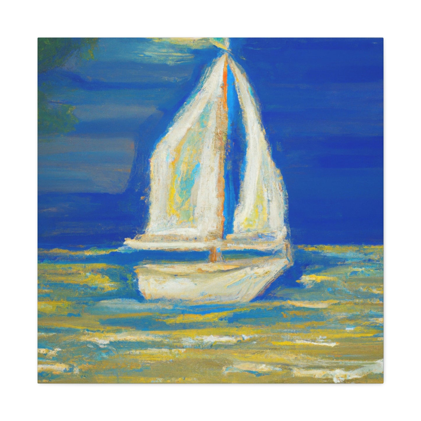 "Sailboat at Sea" - Canvas