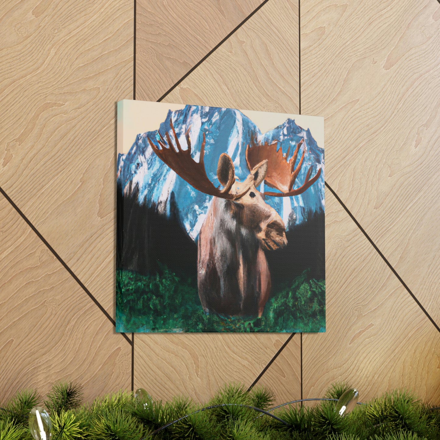 Moose in Baroque Splendor - Canvas