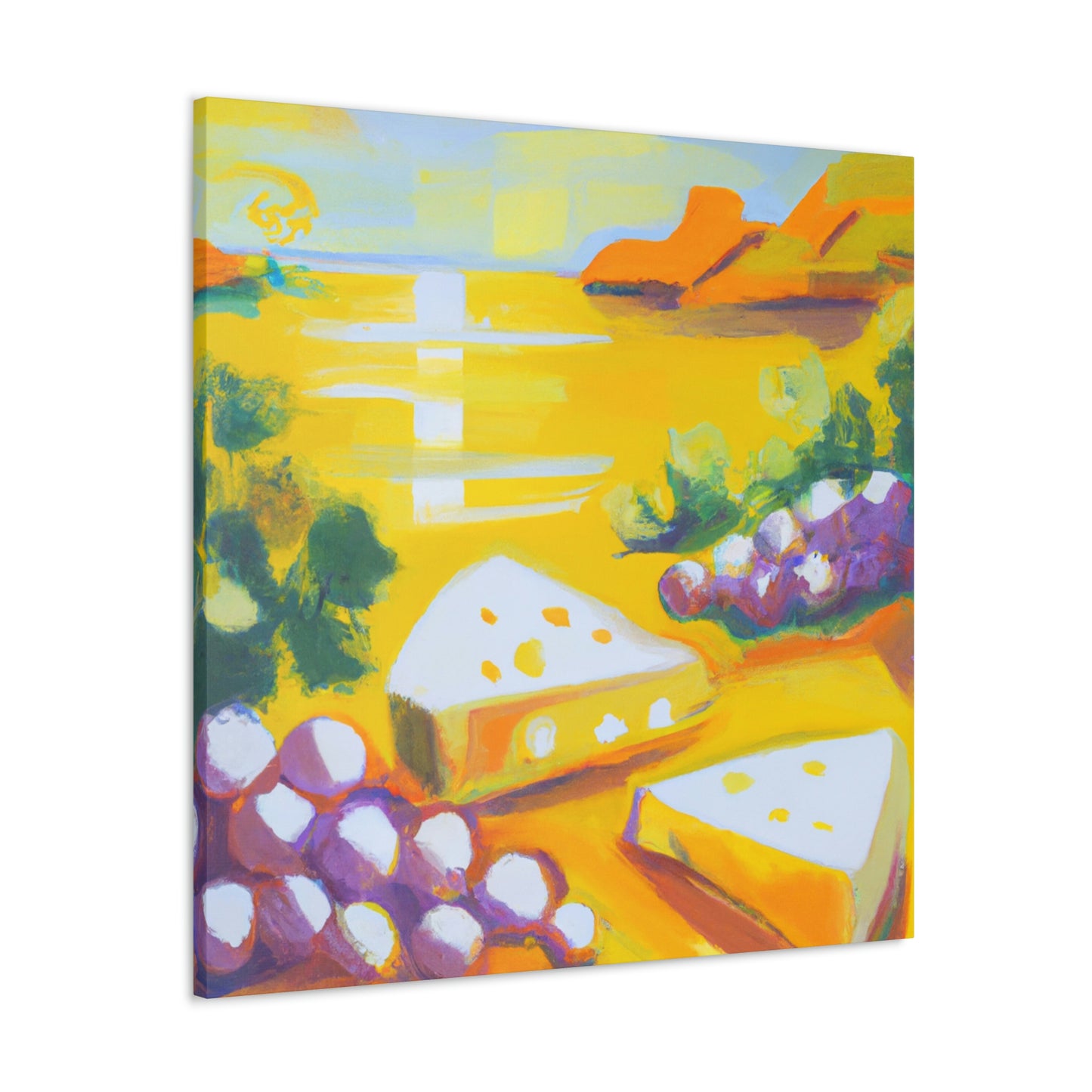 "Cheesy Grapes Abound" - Canvas