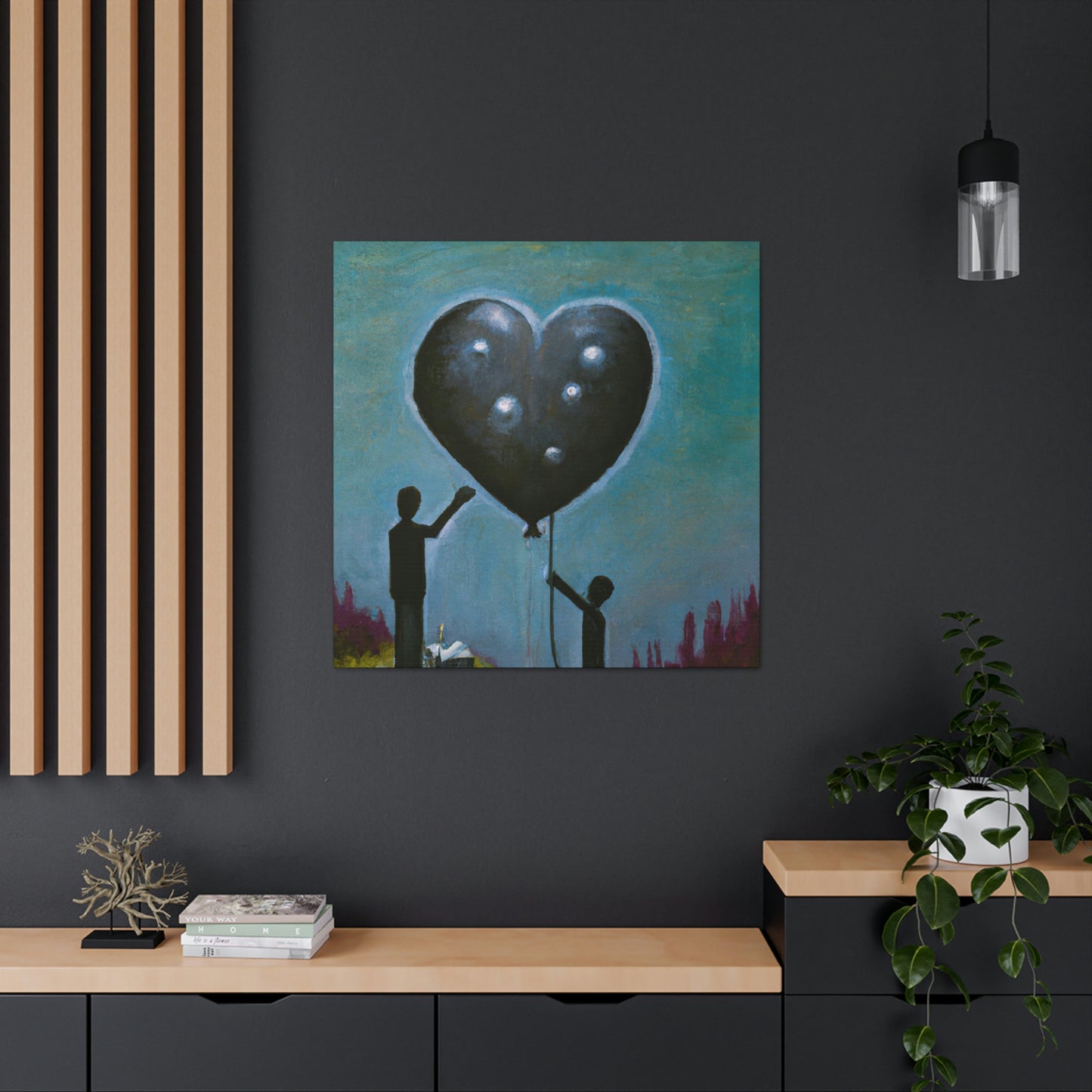 "Heart Floats Away Dreaming" - Canvas