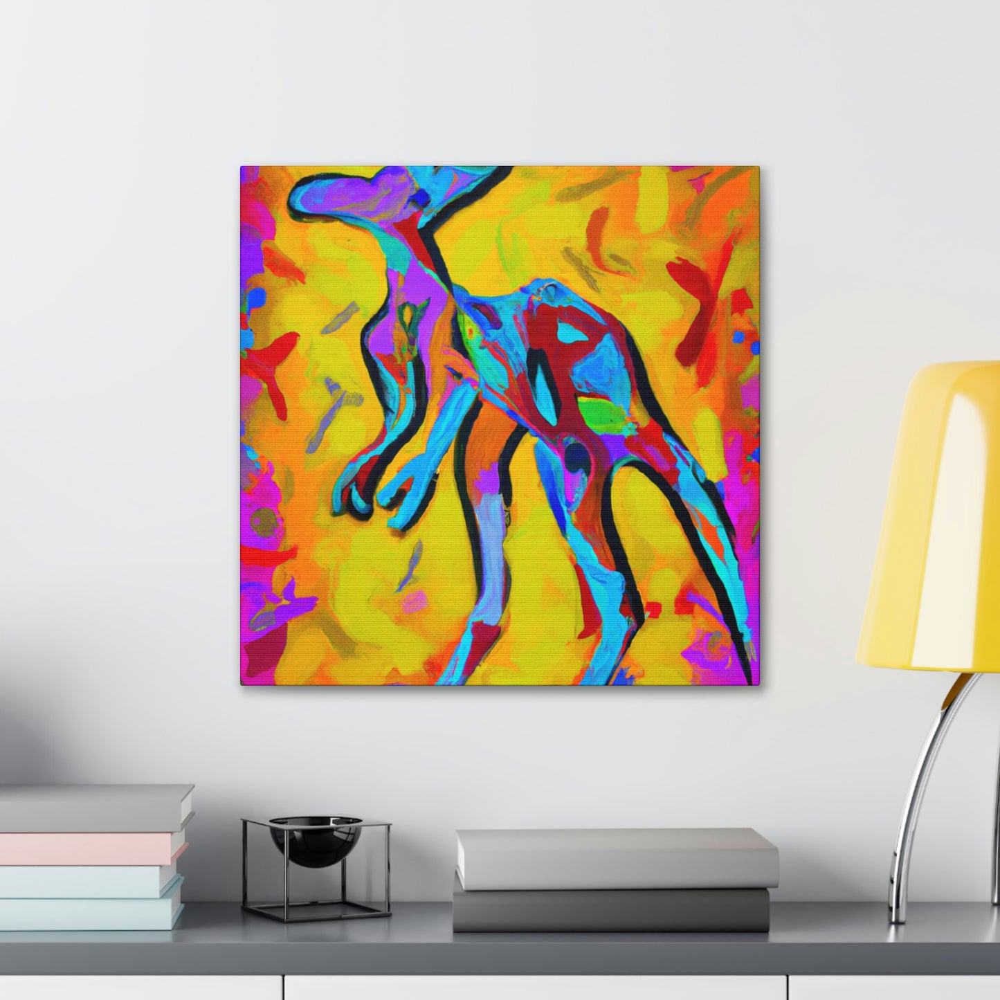 Kangaroo's Expressionist Dance - Canvas