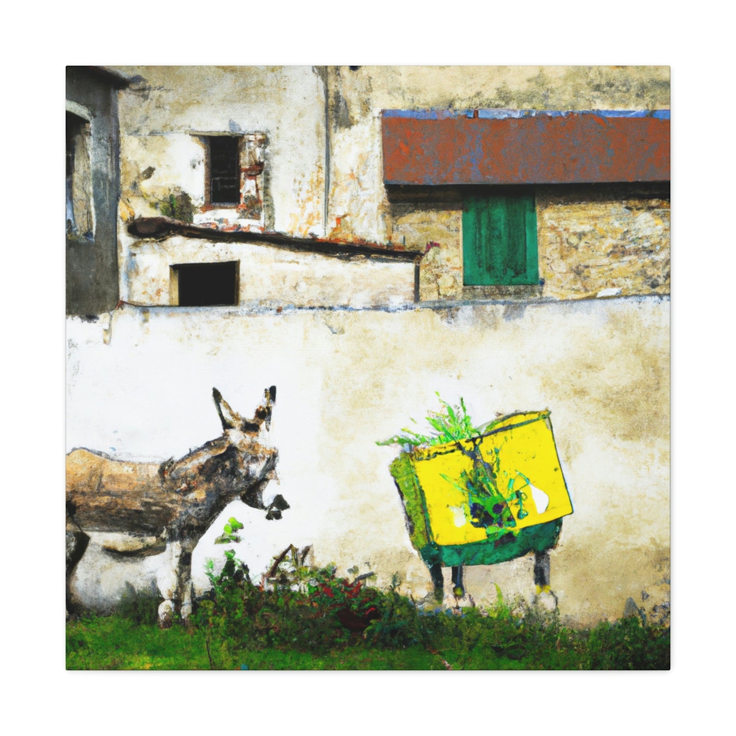 "Donkey Street Mural" - Canvas