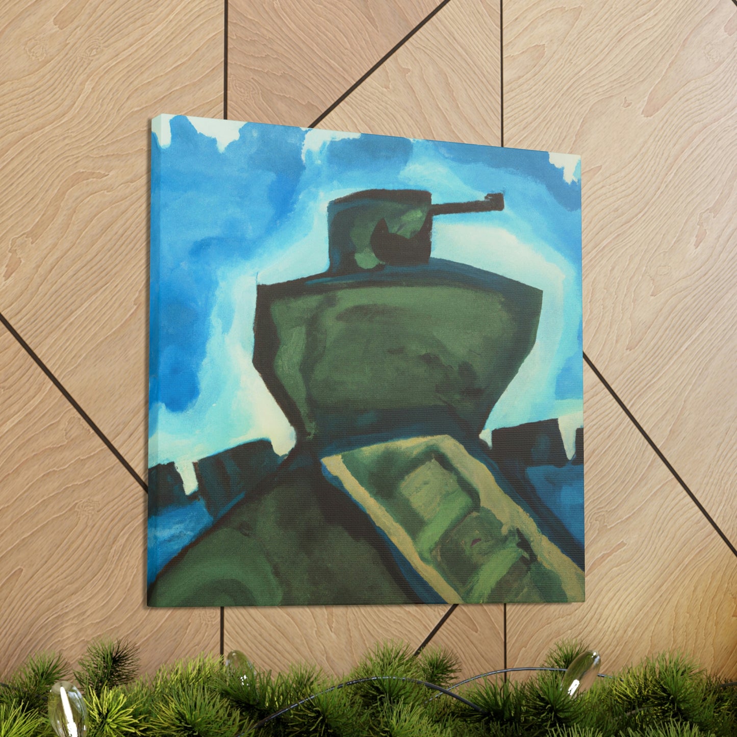 "Tank Turret Abstractions" - Canvas