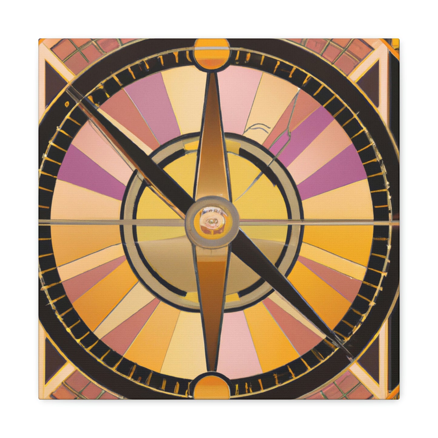 "Compass of Art Deco" - Canvas