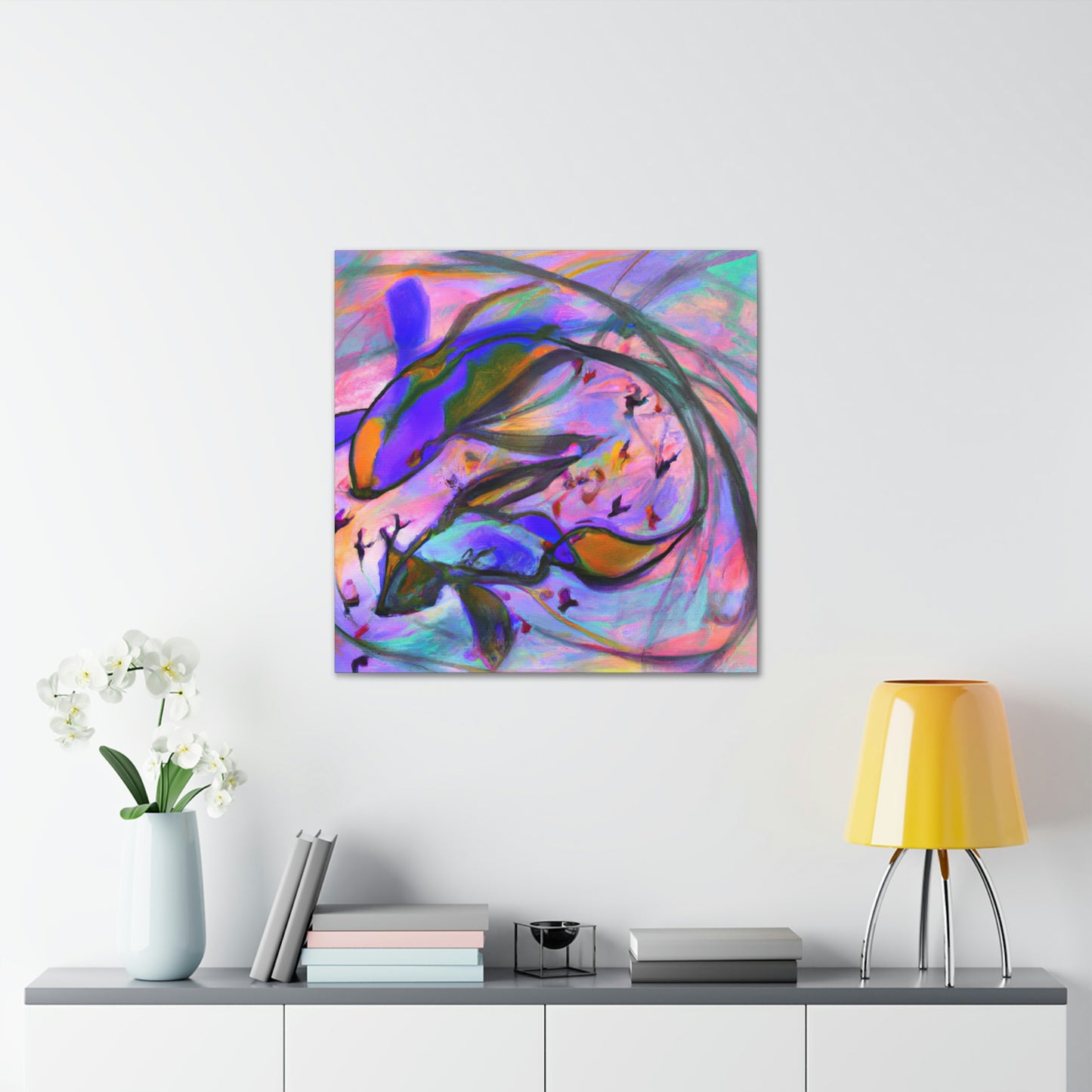 Guppy Abstract Reflection - Canvas