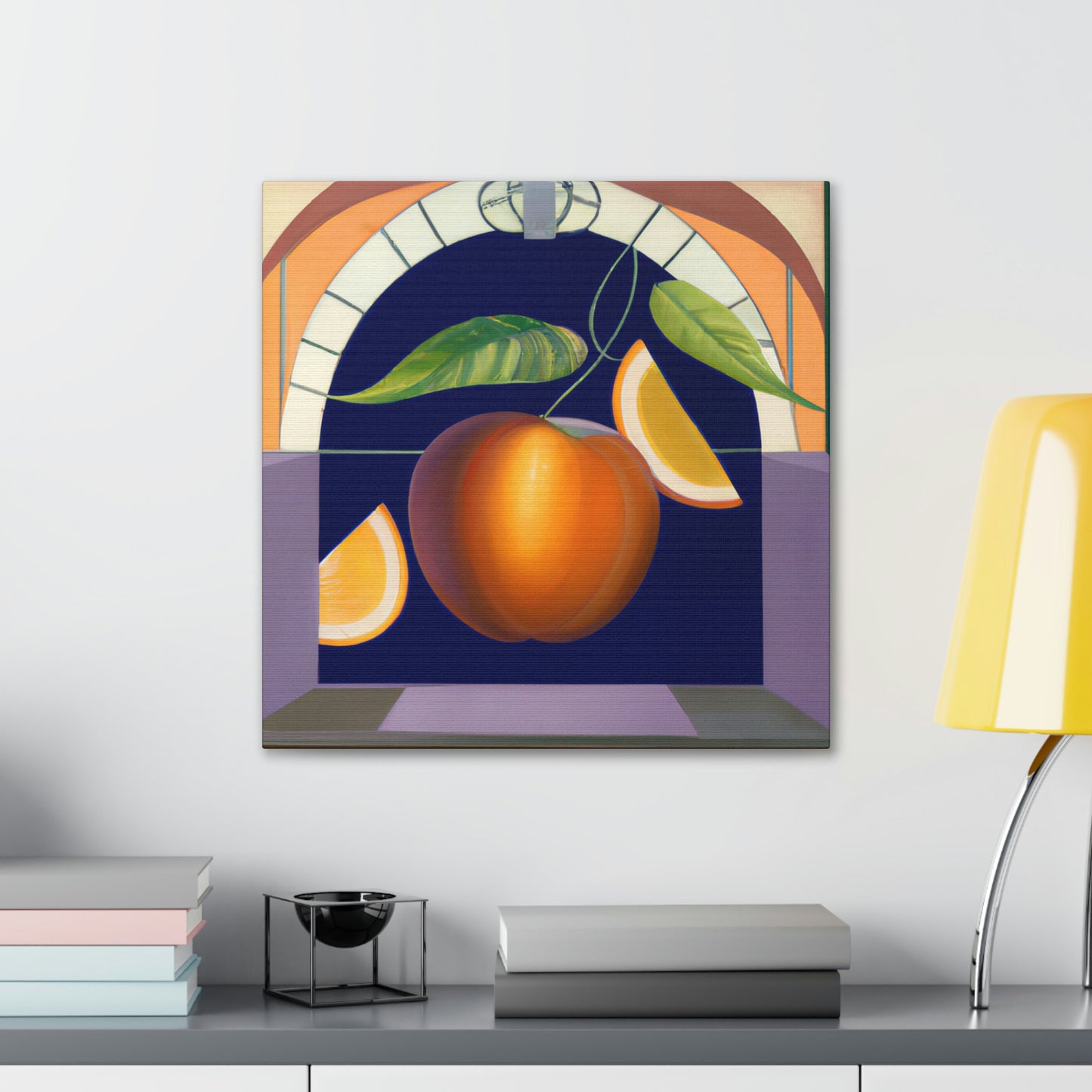 "Lush Art Deco Fruit" - Canvas