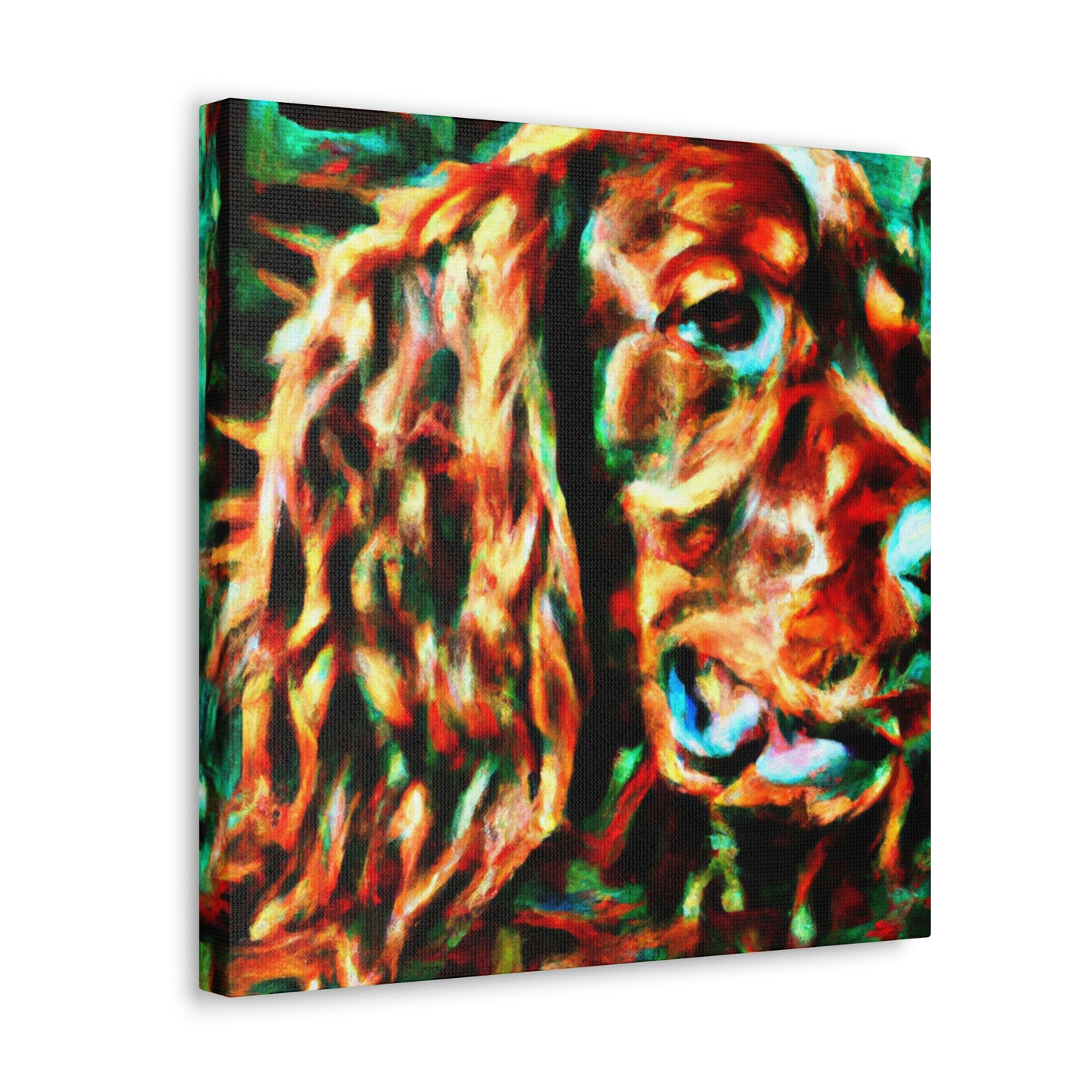 "Irish Setter Reflection" - Canvas