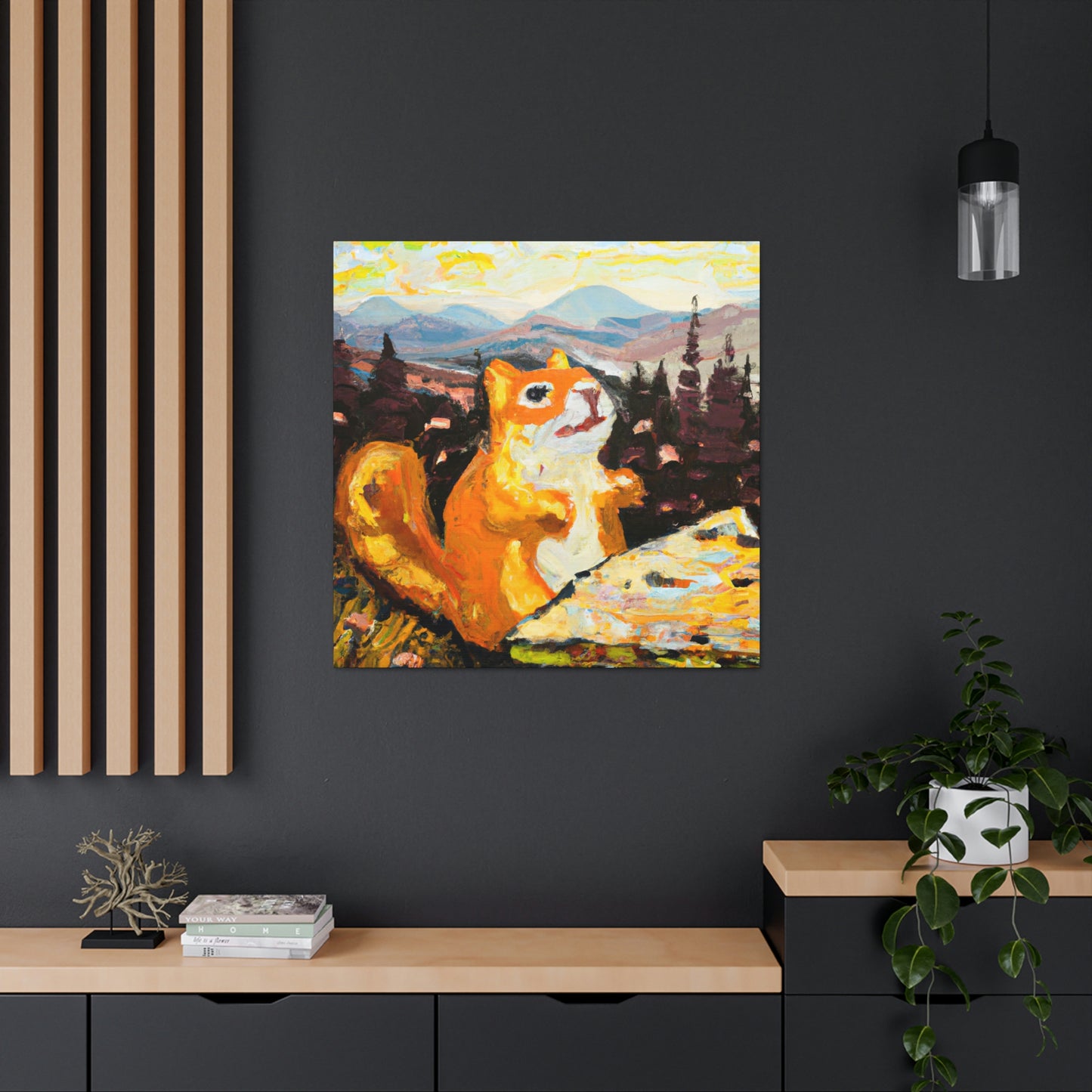 Chipmunk in Abstraction - Canvas