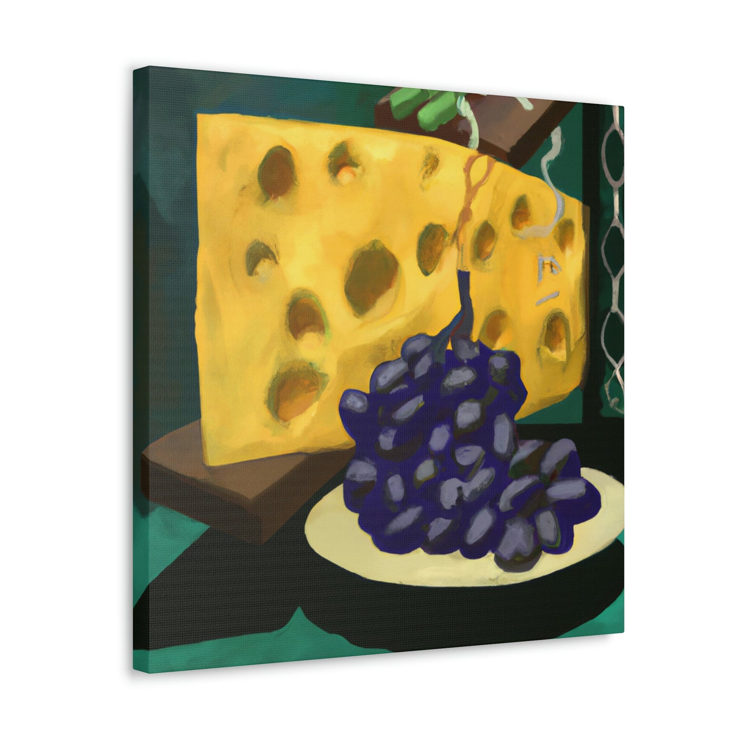 Cheese and Grapes Pop - Canvas