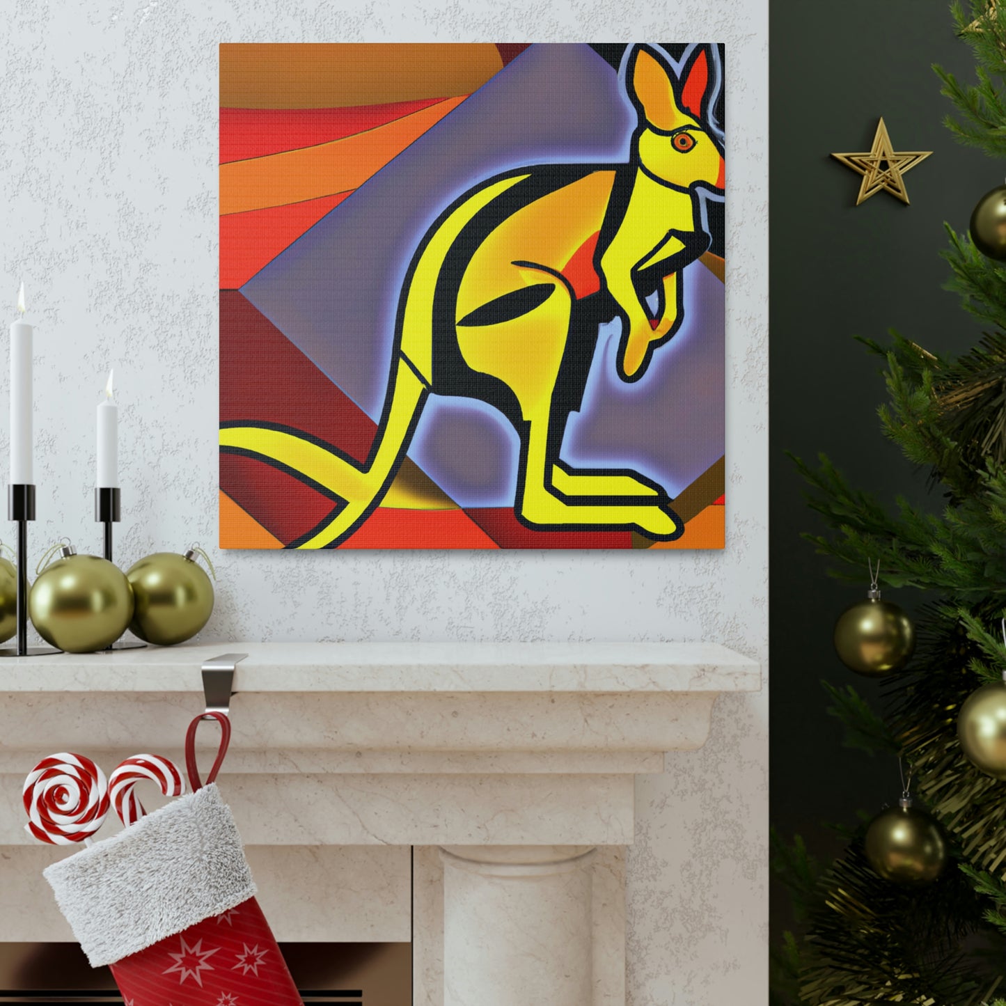 "Wallaby's Roaring Dance" - Canvas