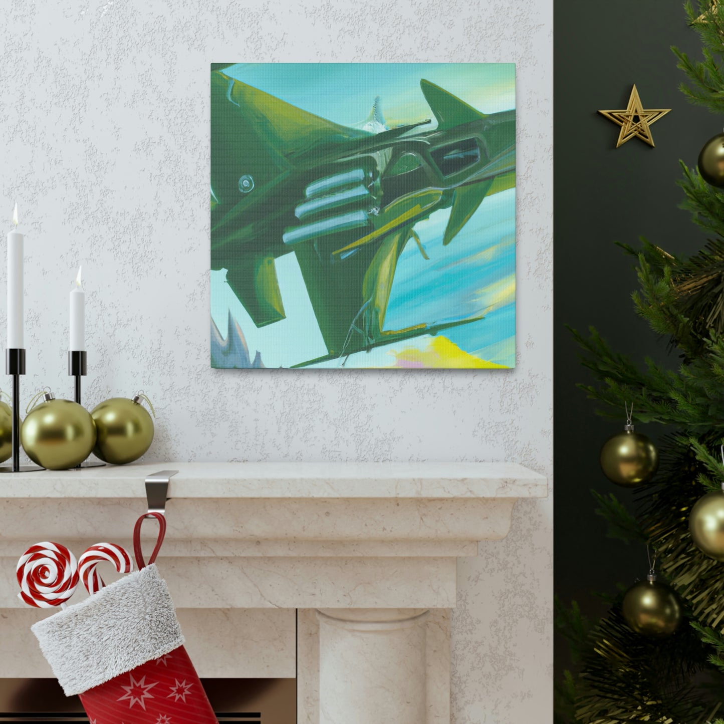 Jet Fighter Surrealism - Canvas