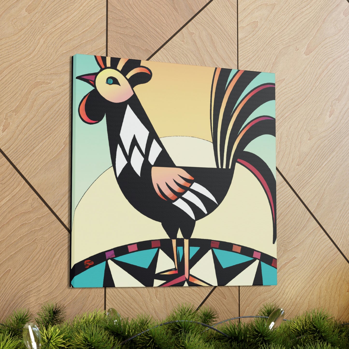 Chicken in Dazzle - Canvas