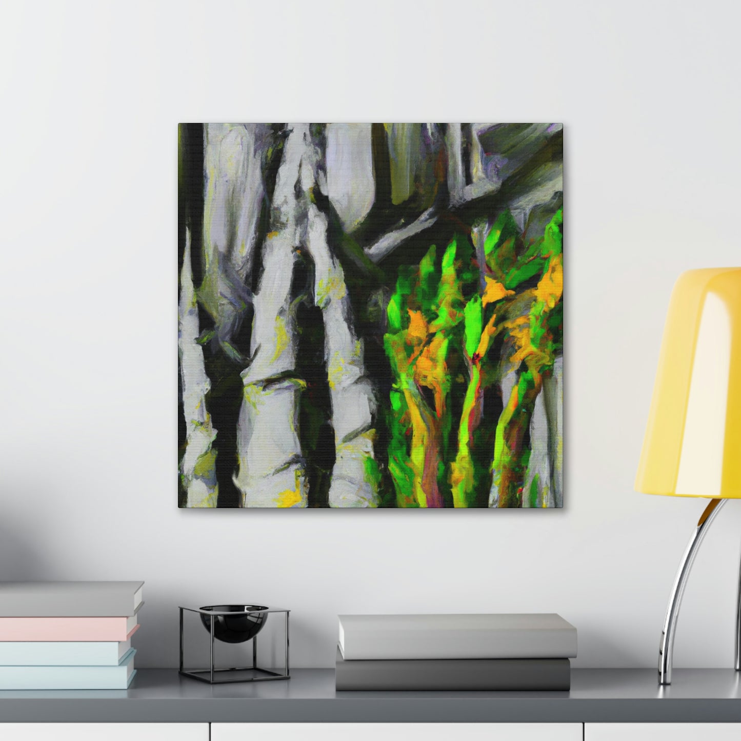 "Asparagus Abstract Expressionism" - Canvas