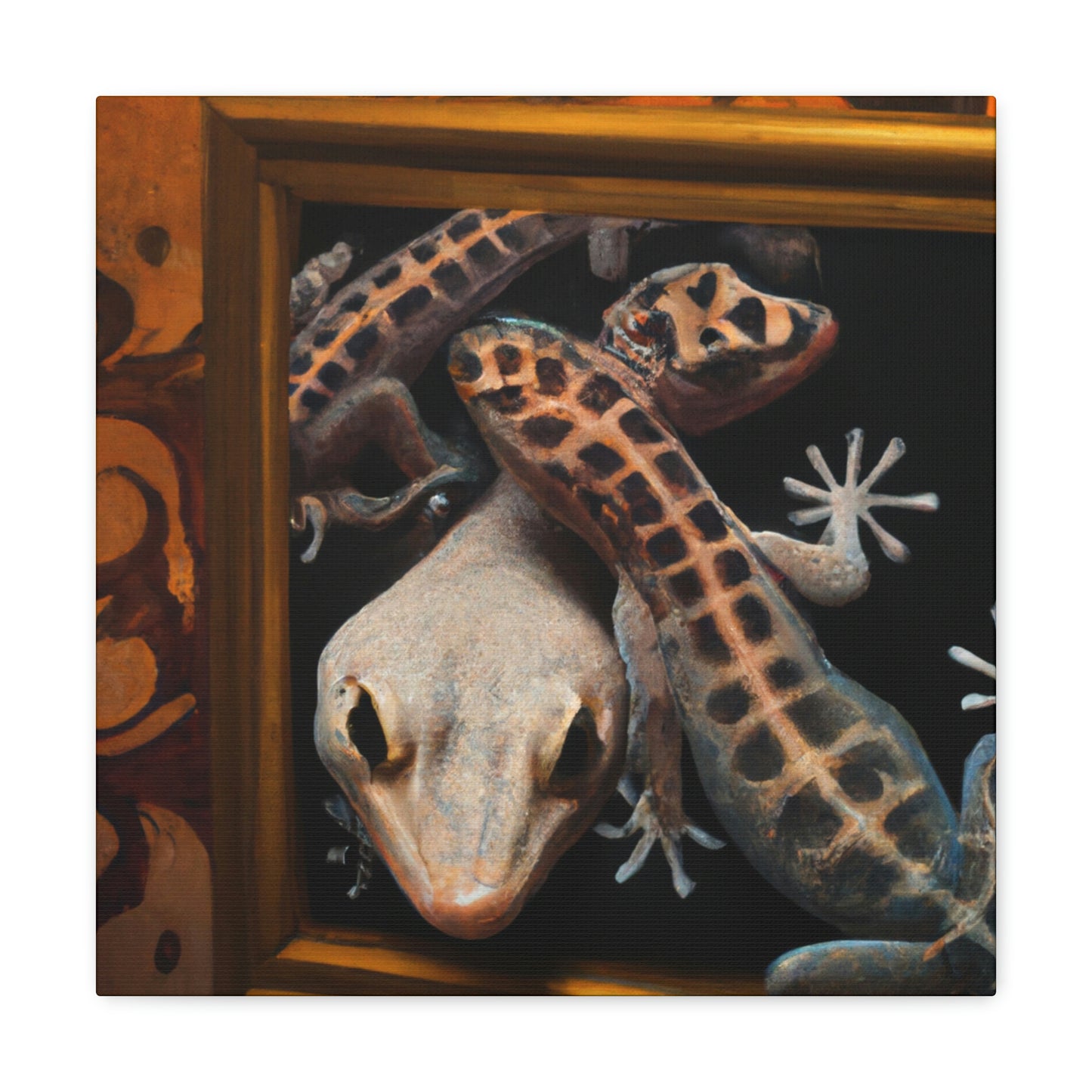 Geckos at Dawn. - Canvas