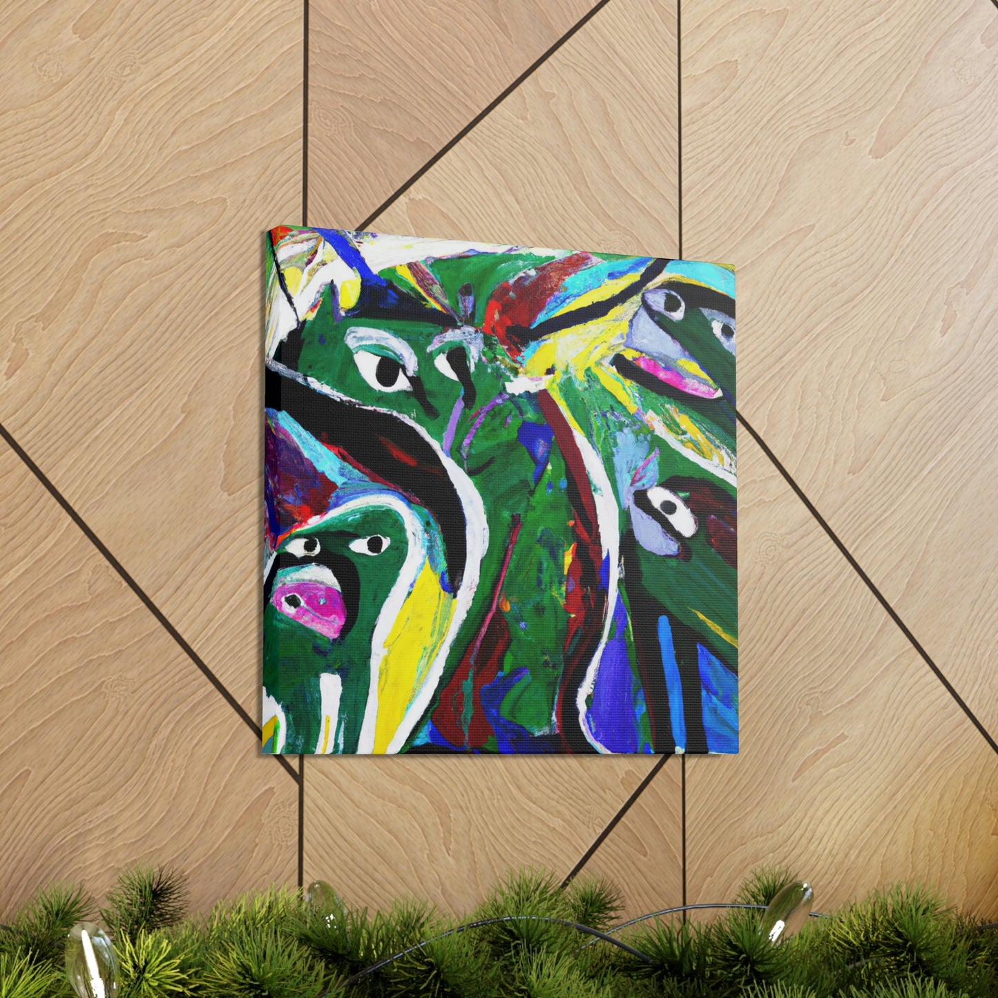 Otters in Abstraction - Canvas