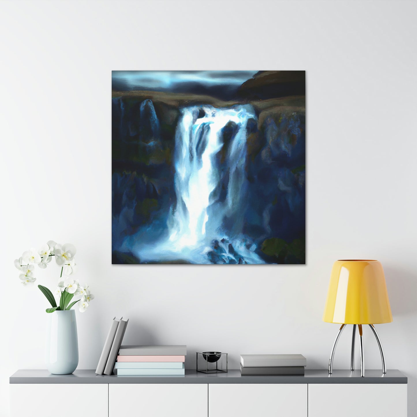 "Falling Water's Majesty" - Canvas