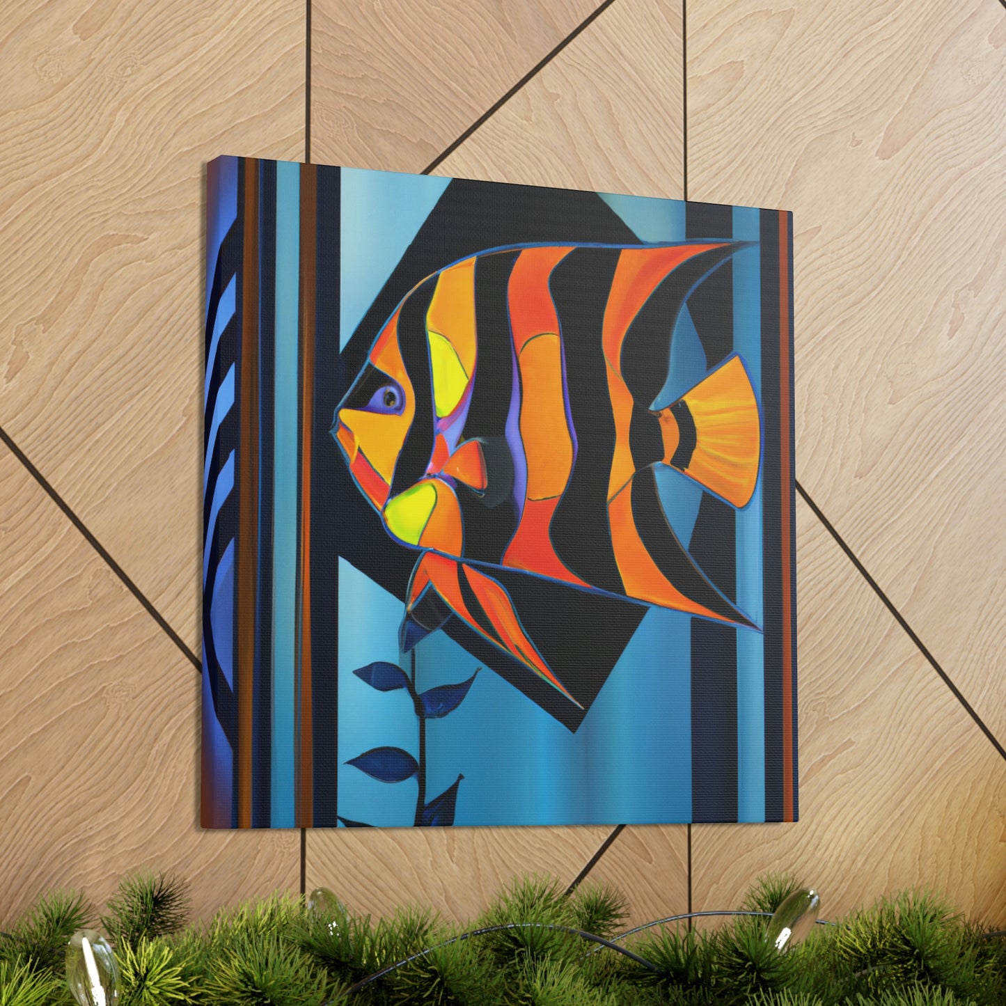 "Stardust Celestial Angelfish" - Canvas