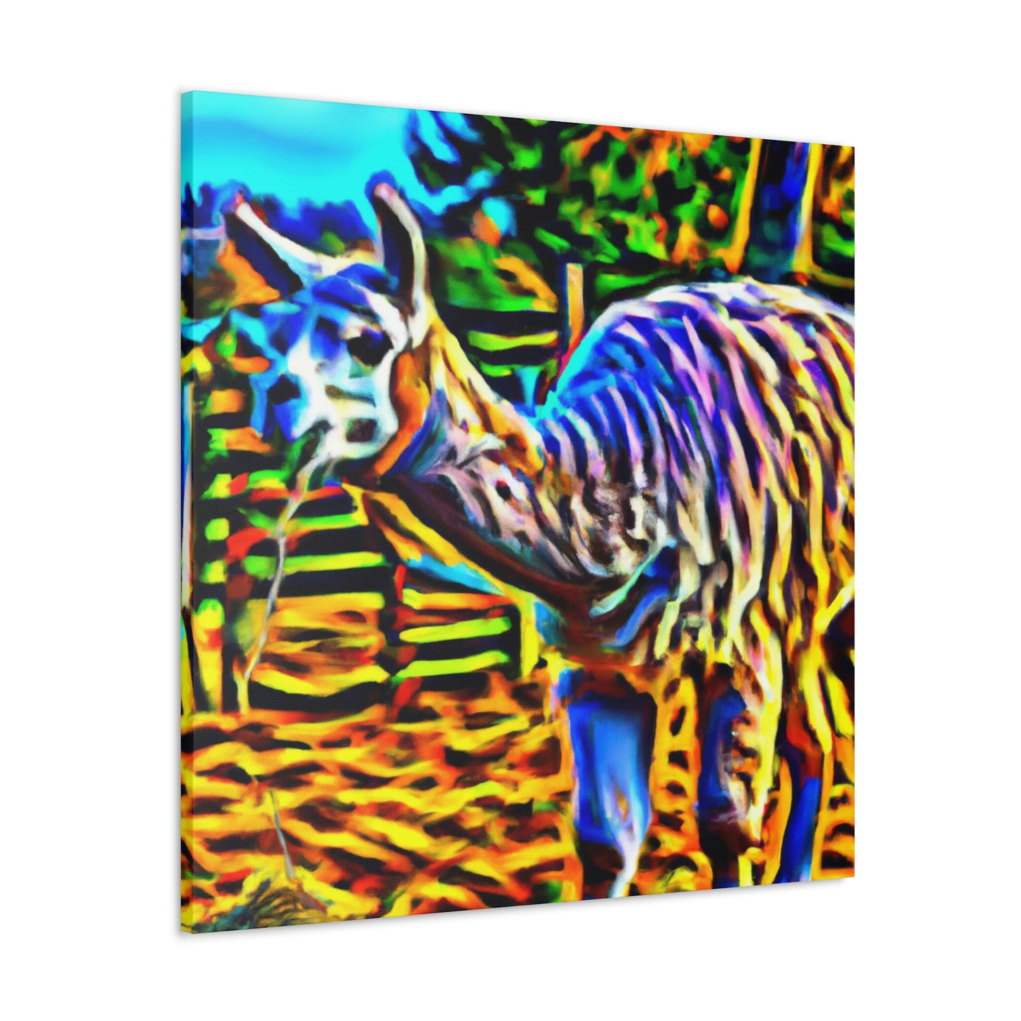 Llama at Sunrise - Canvas