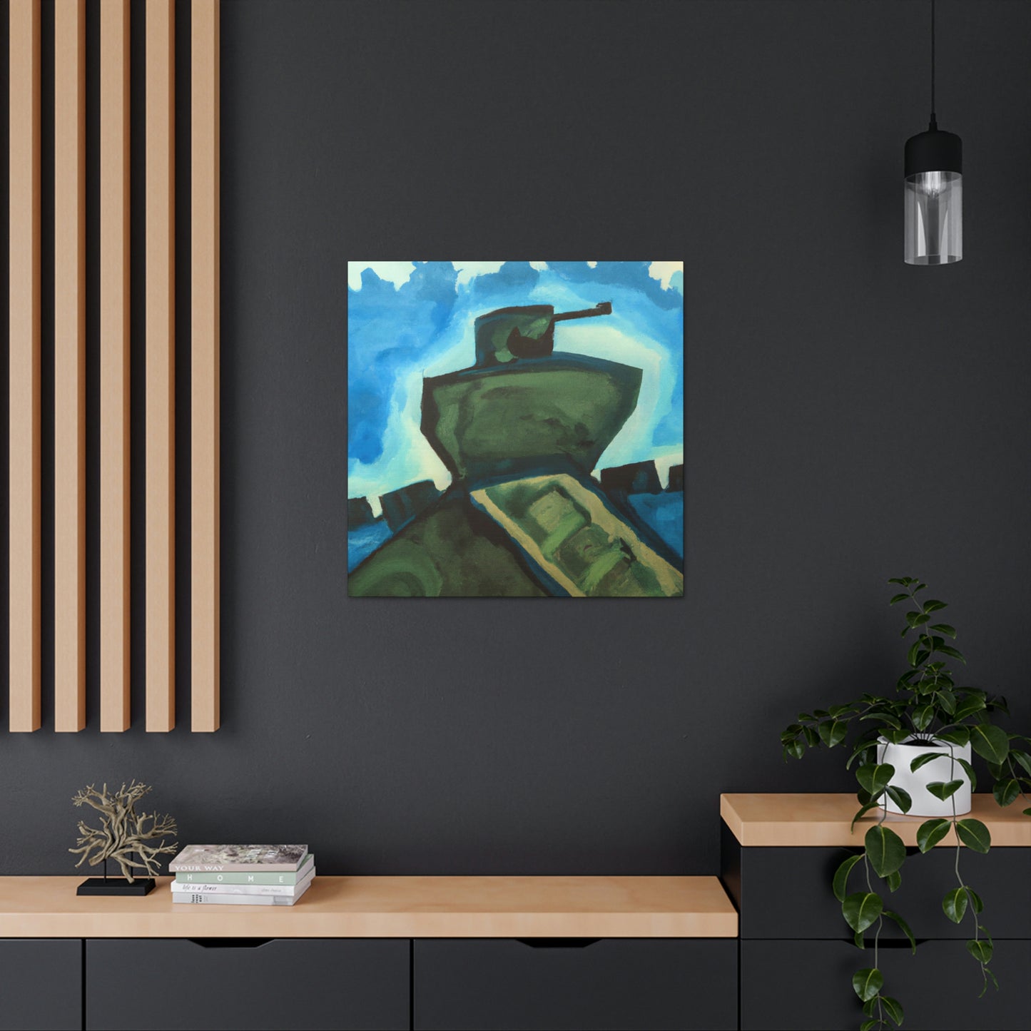 "Tank Turret Abstractions" - Canvas