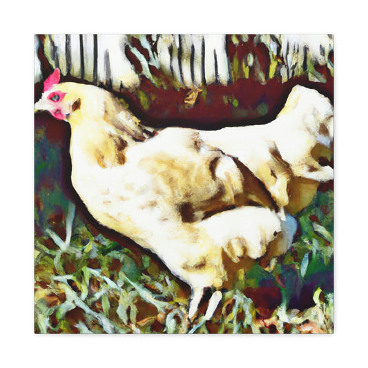 "Chicken on the Farm" - Canvas