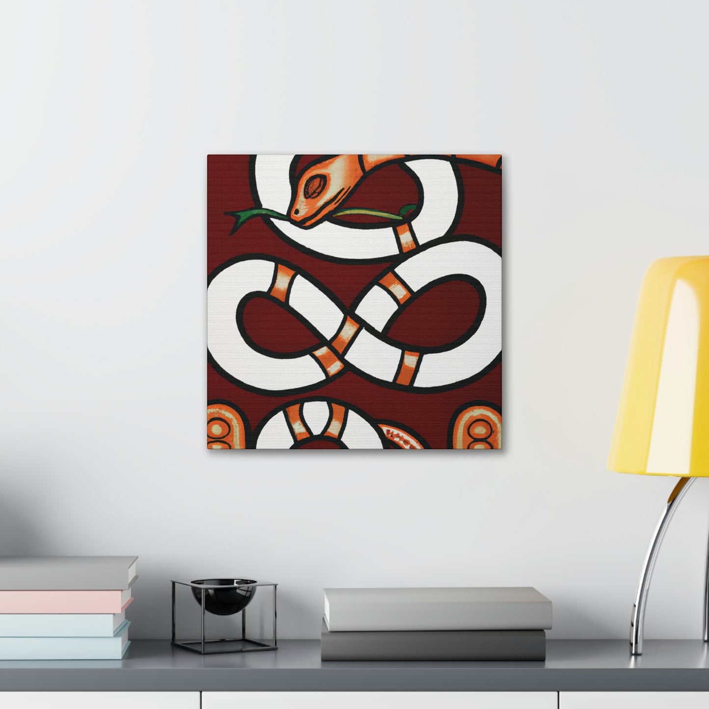 "Slithering Art Deco" - Canvas