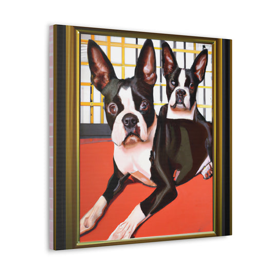 "Boston Terrier Brilliance" - Canvas