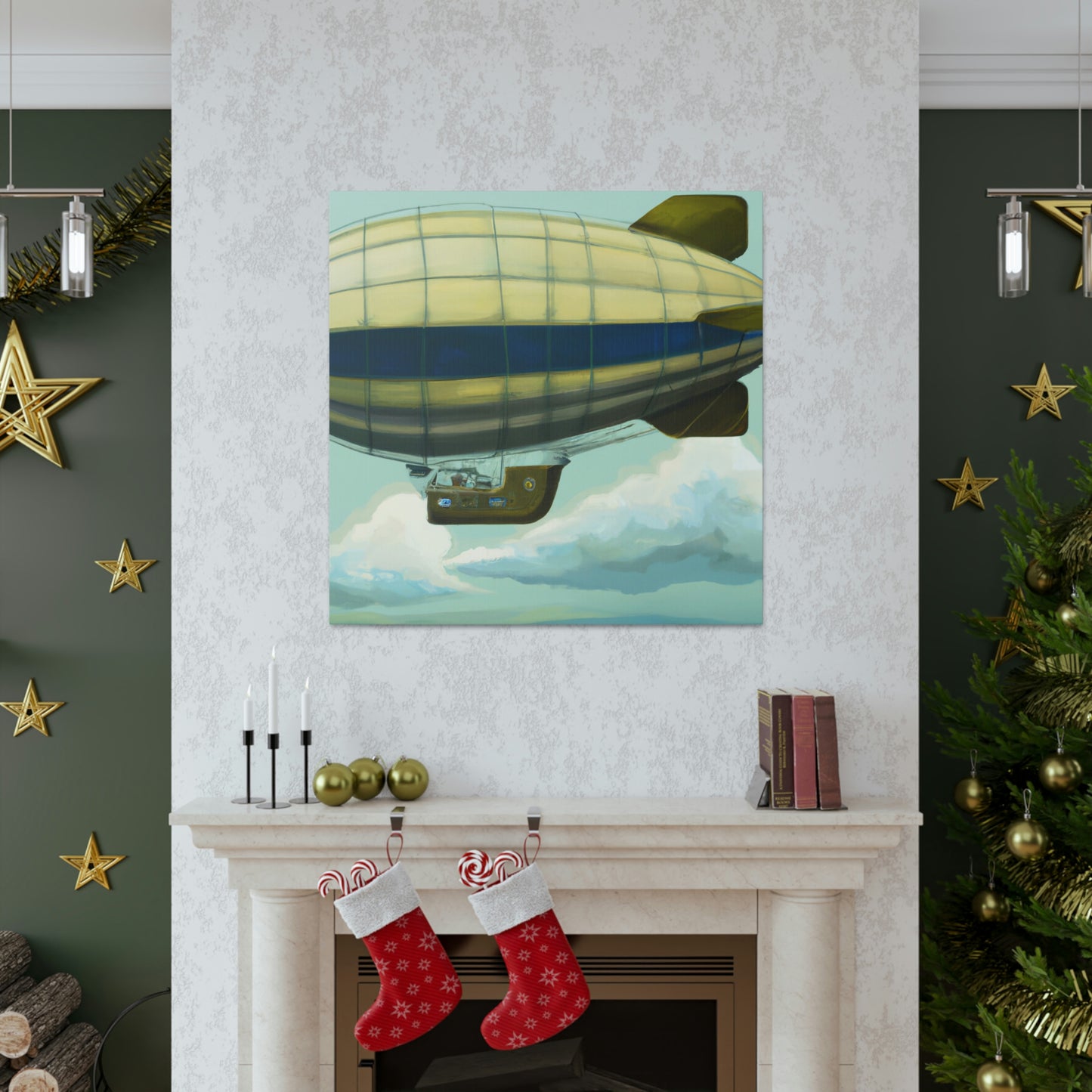 "Blimp in Neoclassicism" - Canvas