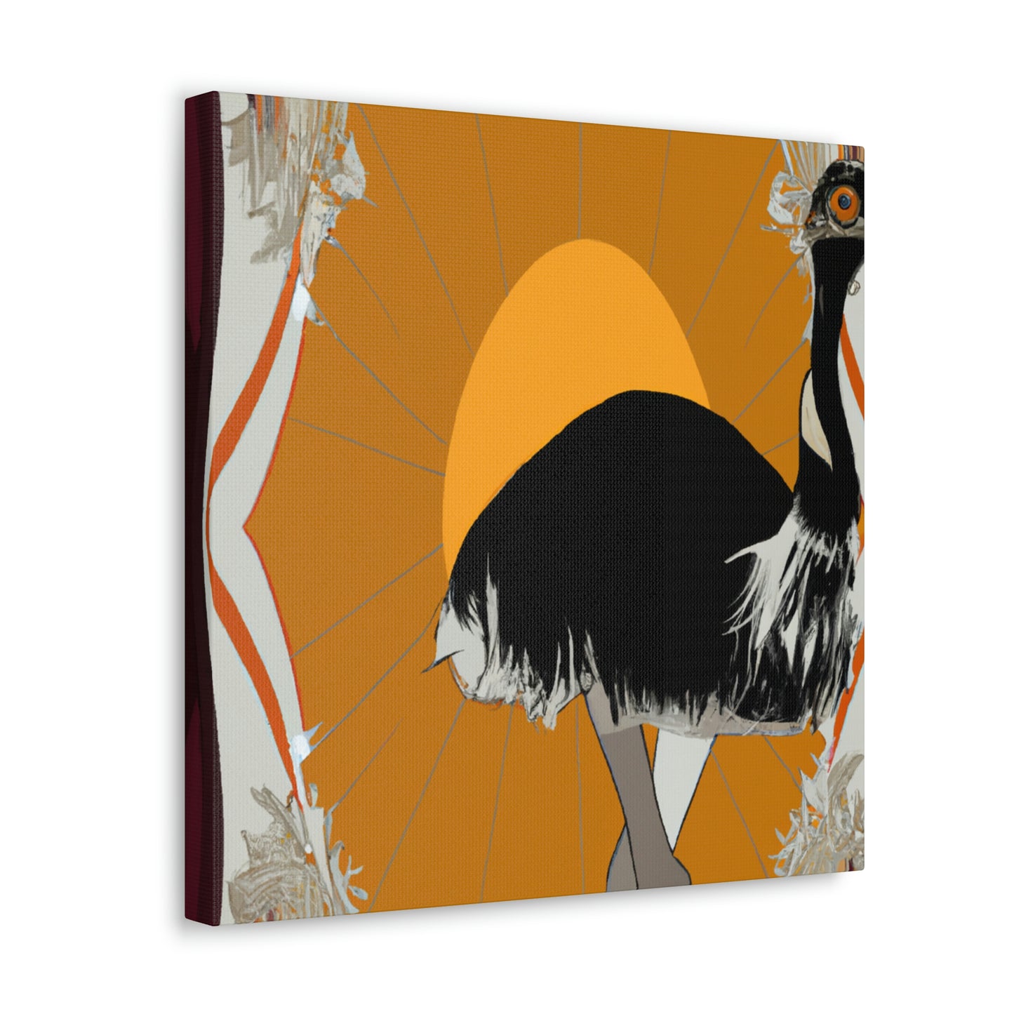 "Emu with Deco Glam" - Canvas