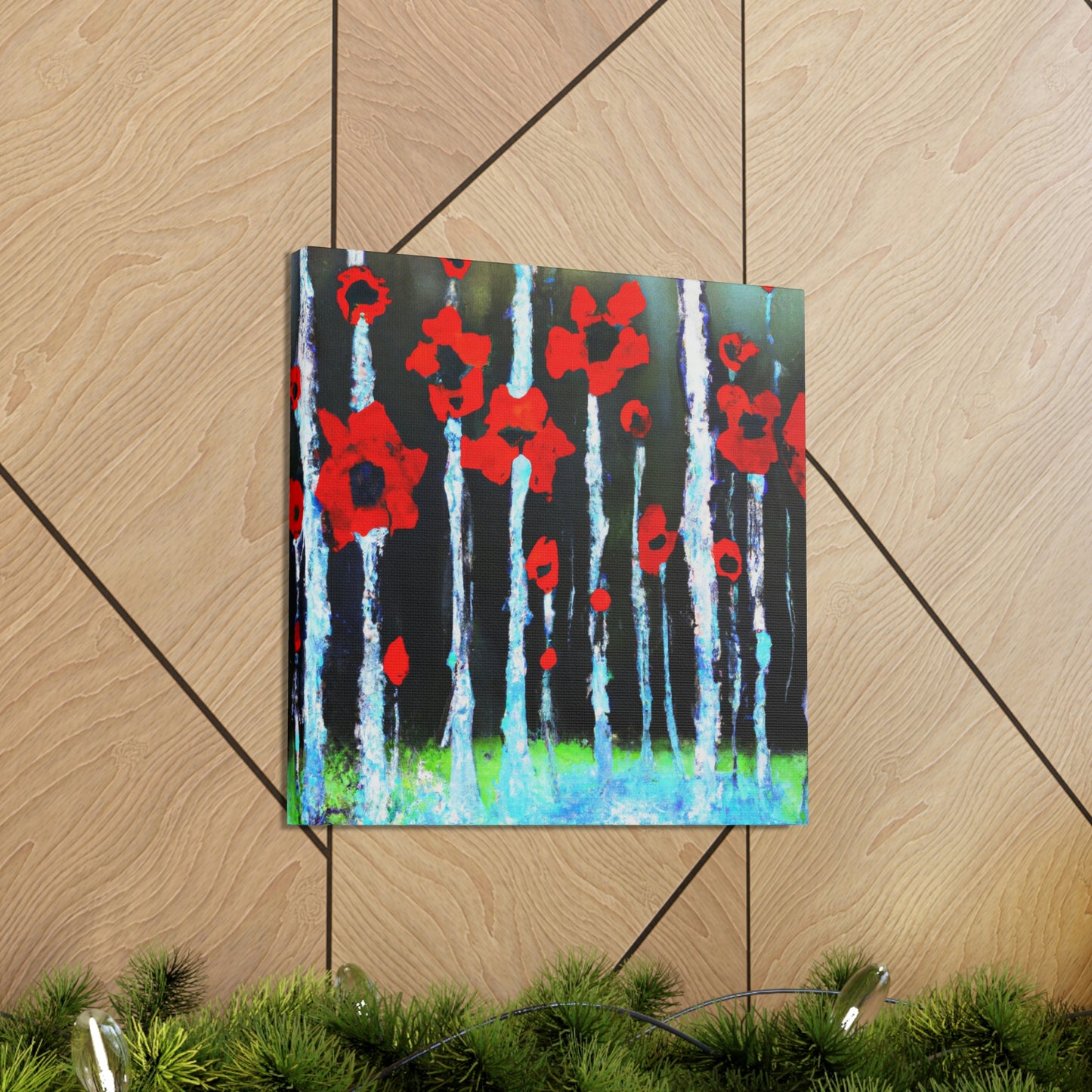 Poppy in Abstracted Freedom - Canvas