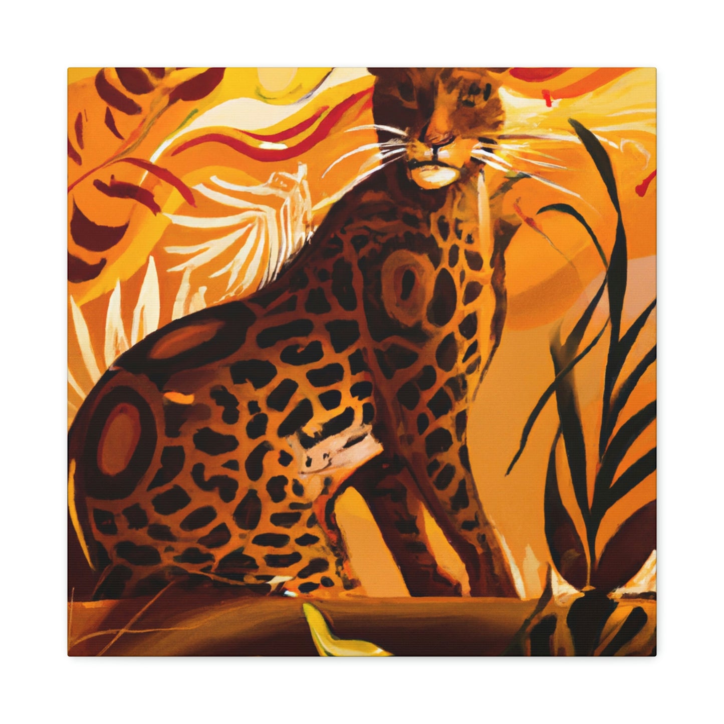 "Leopard in the Jazz Age" - Canvas