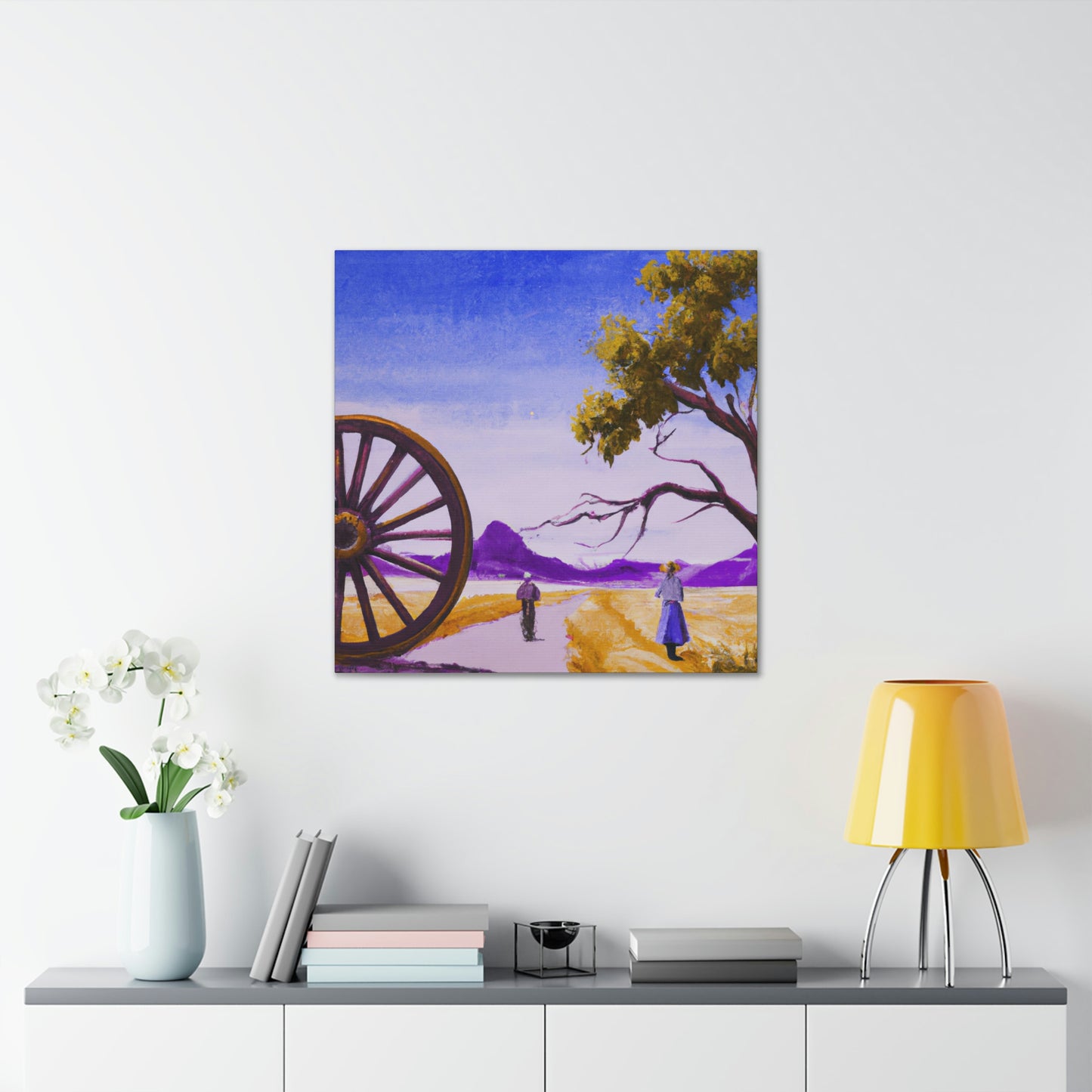 "Wagon Wheel Opulence" - Canvas