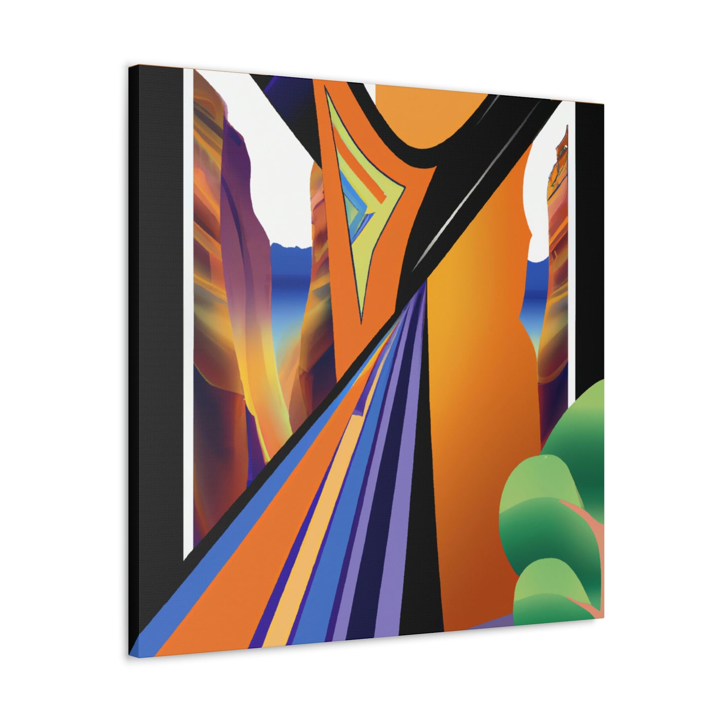 "Deco Grandeur of Canyons" - Canvas